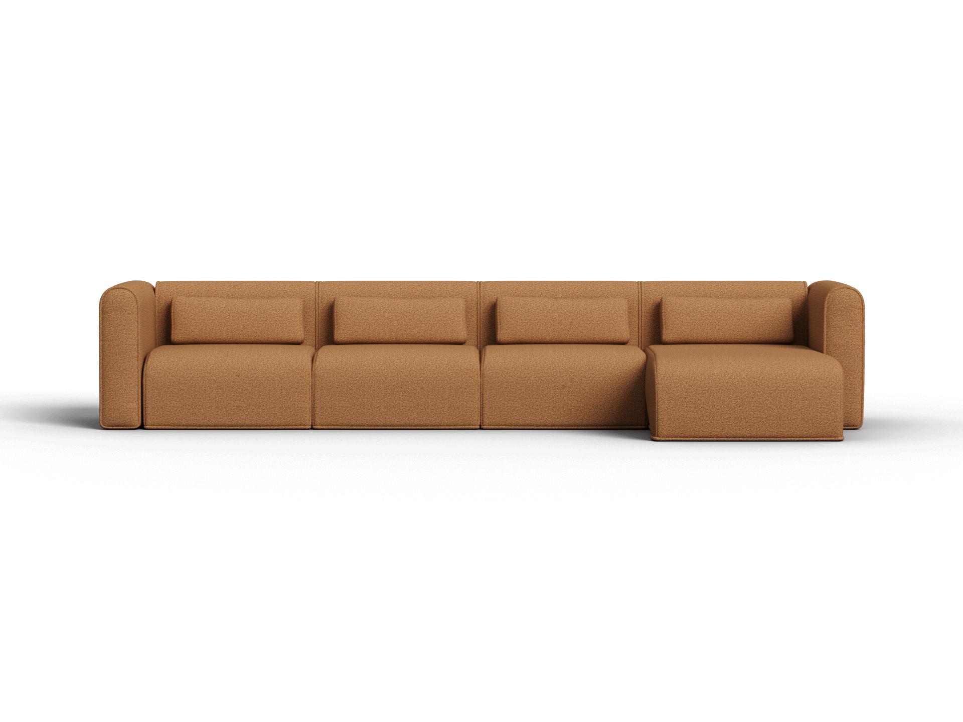 Bangalow Modular Sofa - Chaise - 4 Sections / Sand Dune (Luxe) / Extra Wide