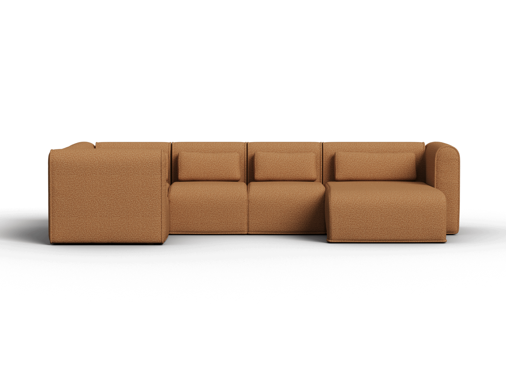 Bangalow Modular Sofa - Corner - 5 Sections with Chaise / Sand Dune (Luxe) / Regular