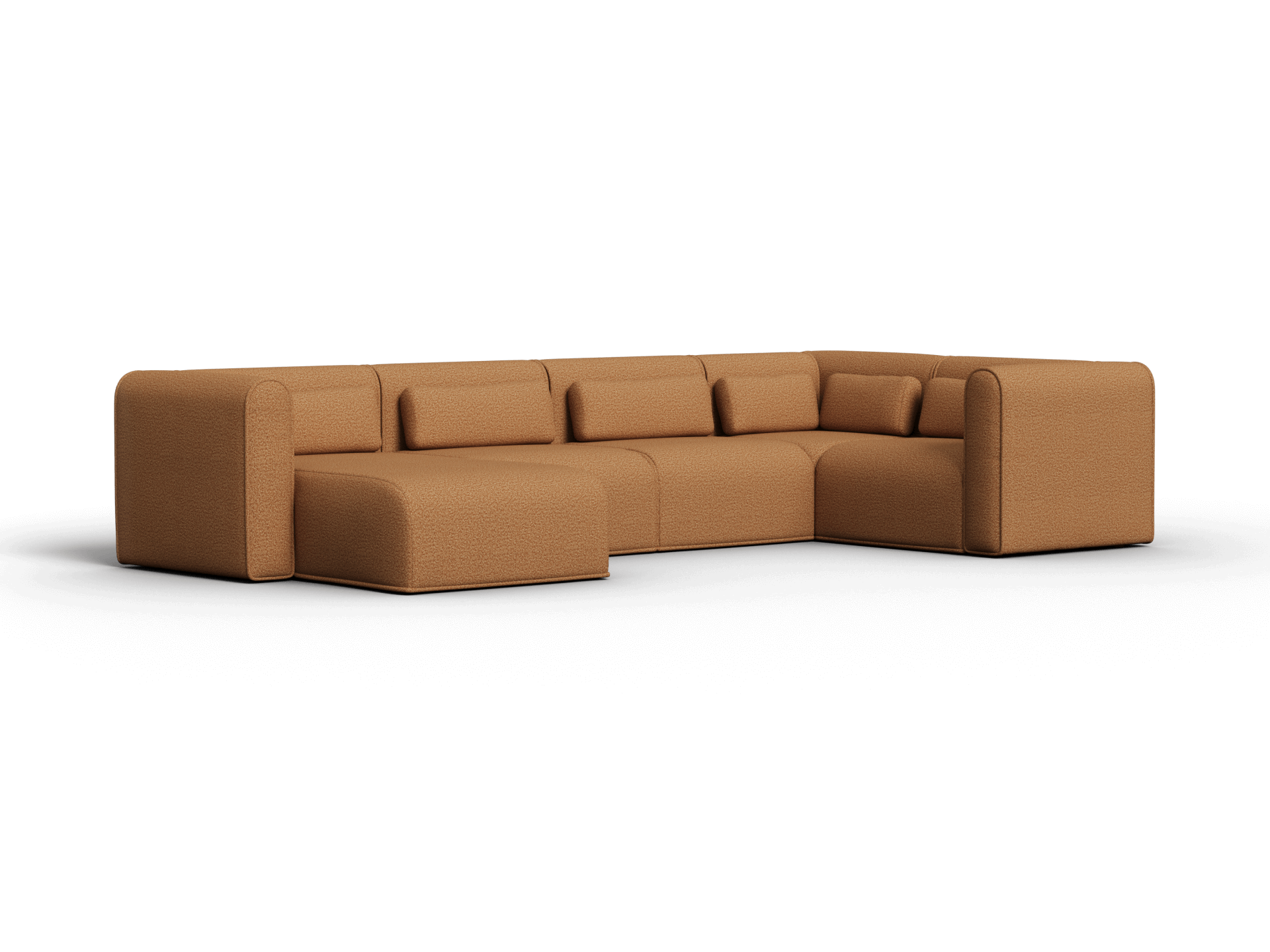 Bangalow Modular Sofa - Corner - 5 Sections with Chaise / Sand Dune (Luxe) / Extra Wide