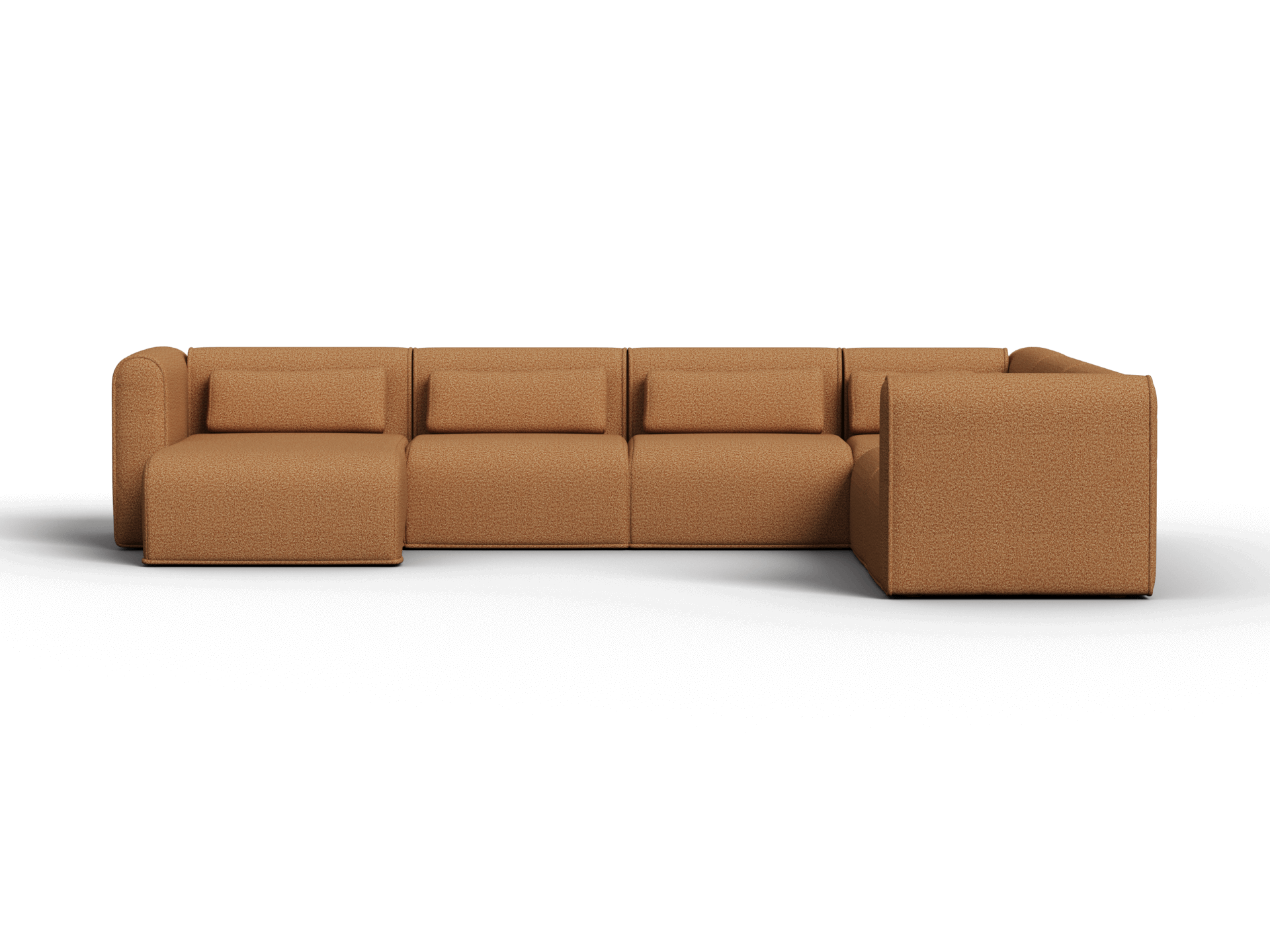 Bangalow Modular Sofa - Corner - 6 Sections with Chaise / Sand Dune (Luxe) / Extra Wide