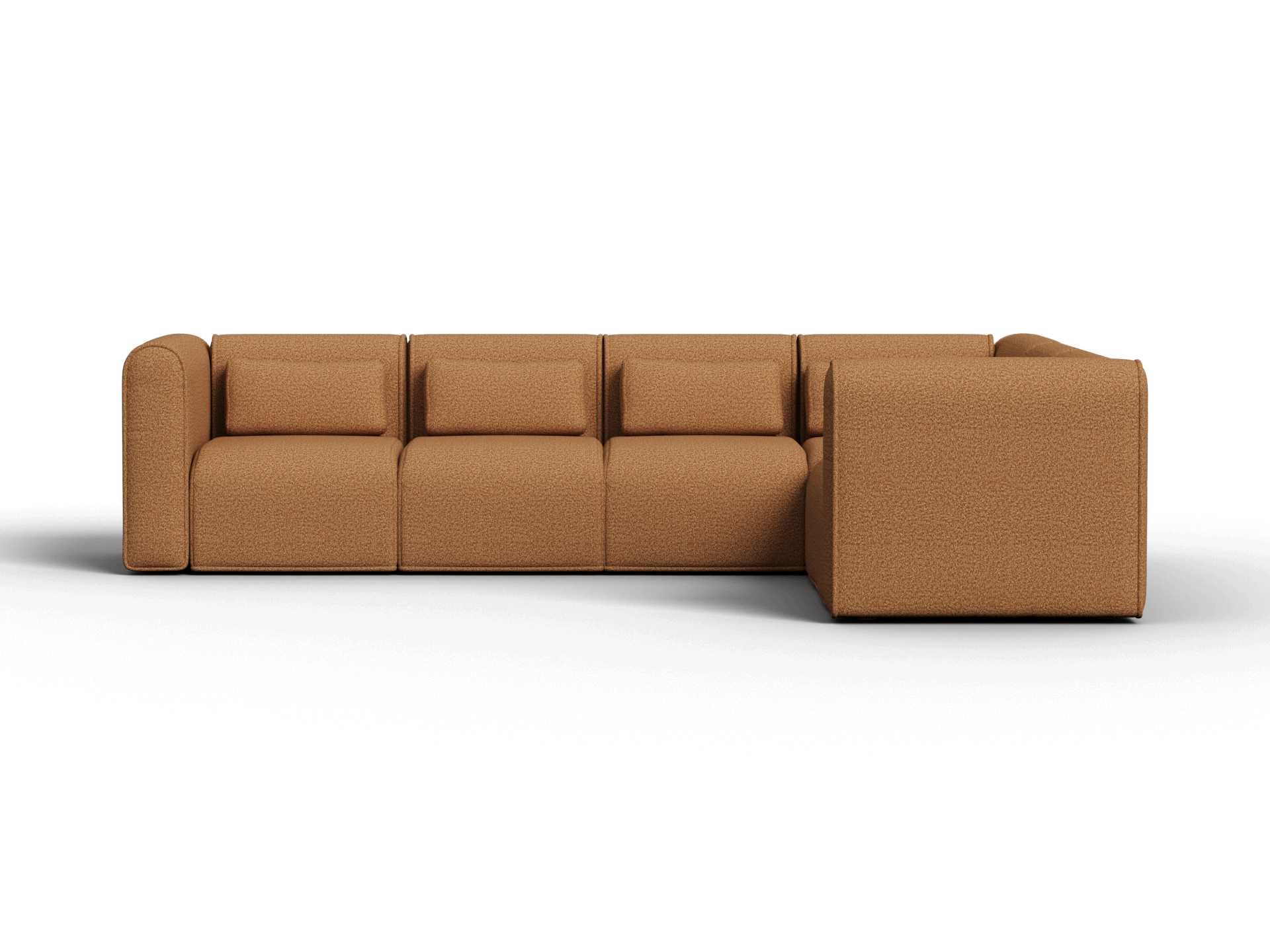 Bangalow Modular Sofa - Corner - 6 Sections / Sand Dune (Luxe) / Regular