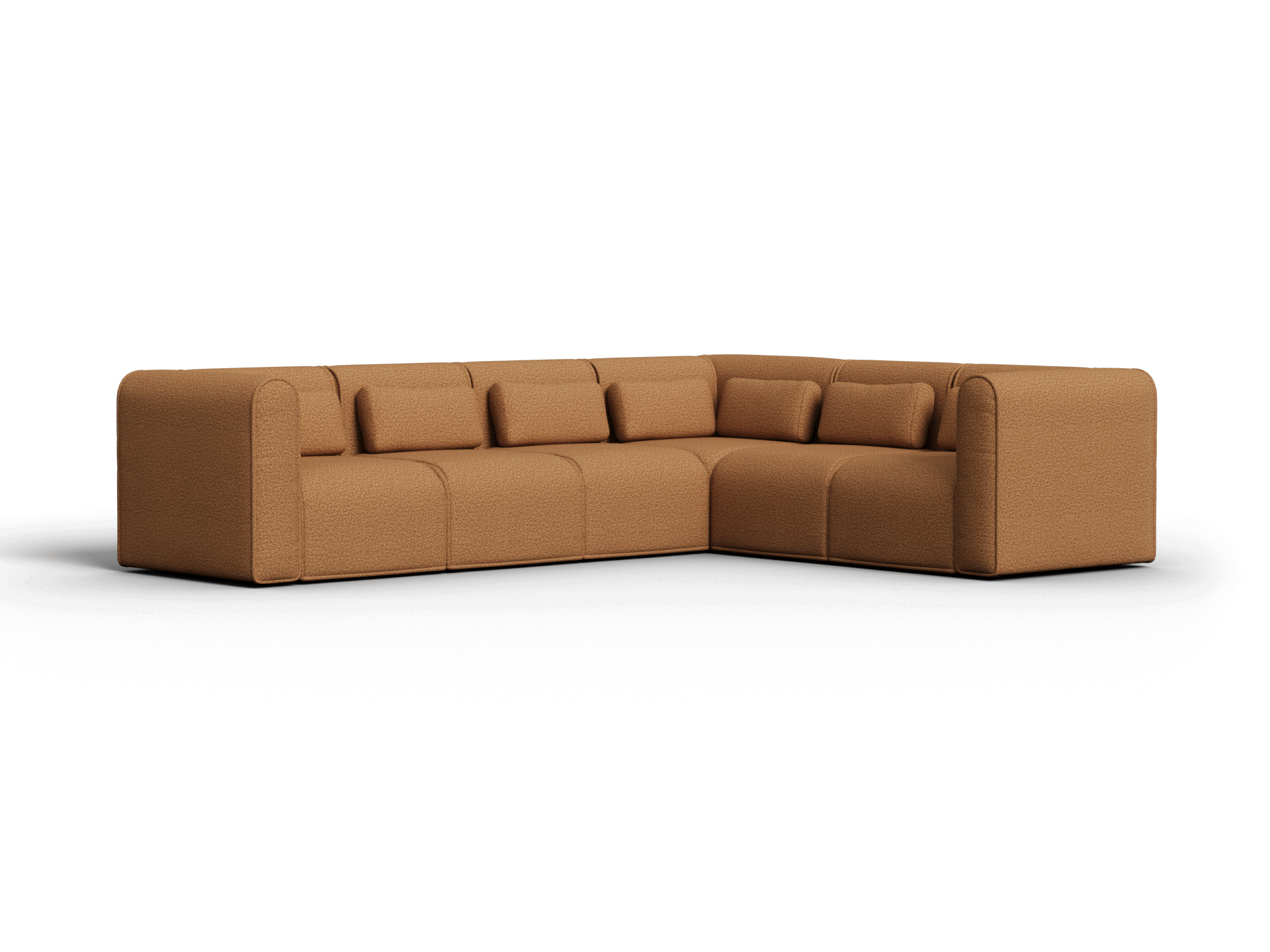 Bangalow Modular Sofa - Corner - 6 Sections / Sand Dune (Luxe) / Regular