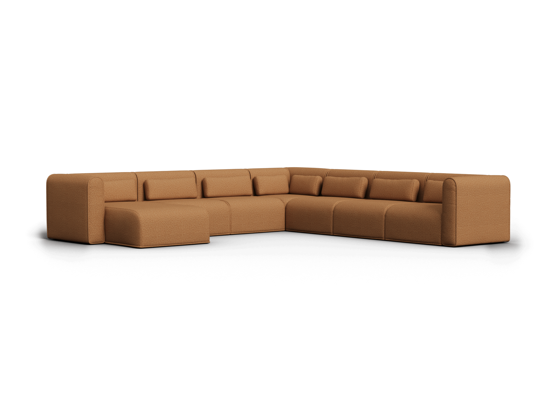 Bangalow Modular Sofa - Corner - 7 Sections with Chaise / Sand Dune (Luxe) / Extra Wide