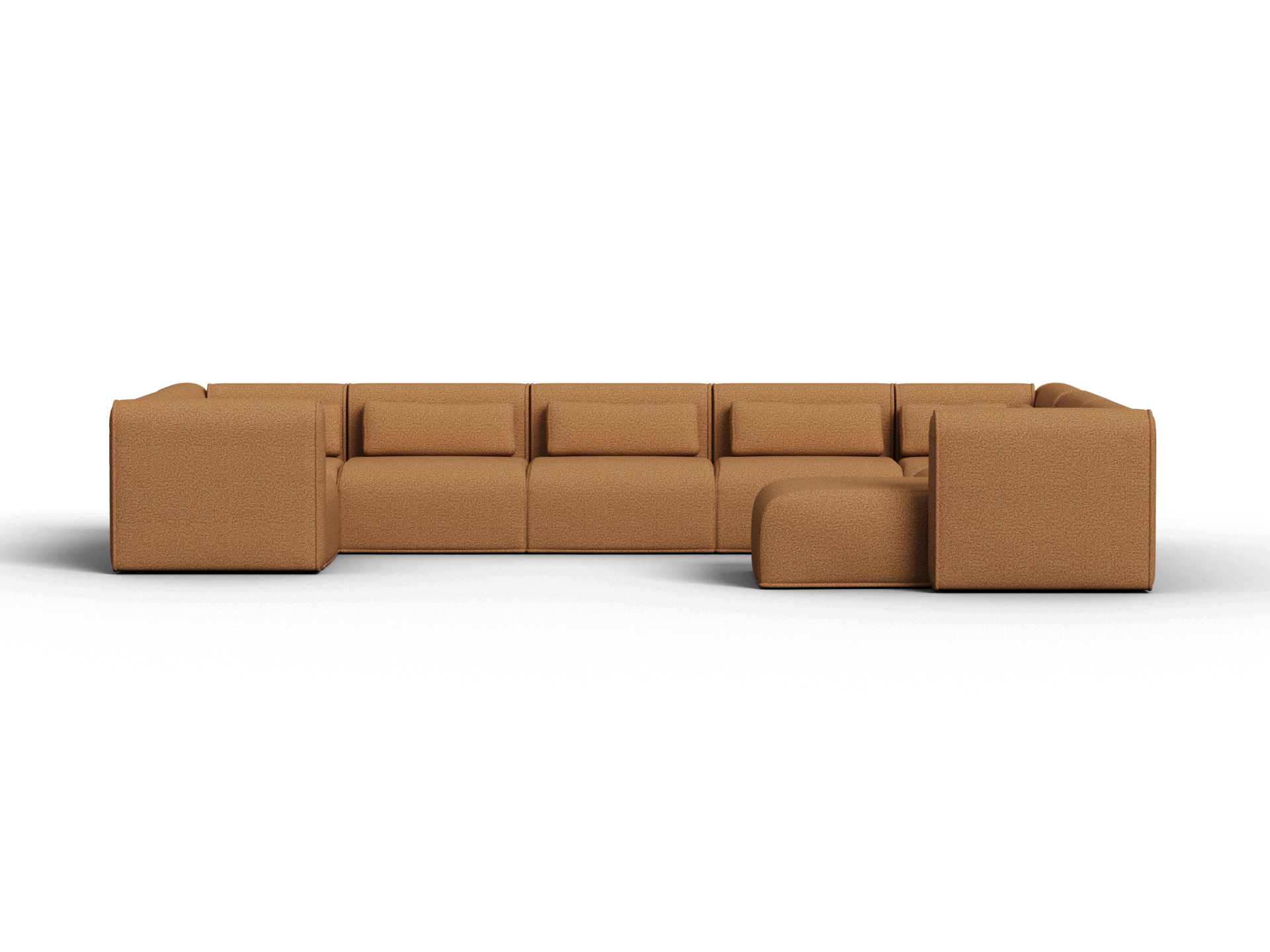 Bangalow Modular Sofa - U Shape - 8 Sections with Chaise / Sand Dune (Luxe) / Extra Wide