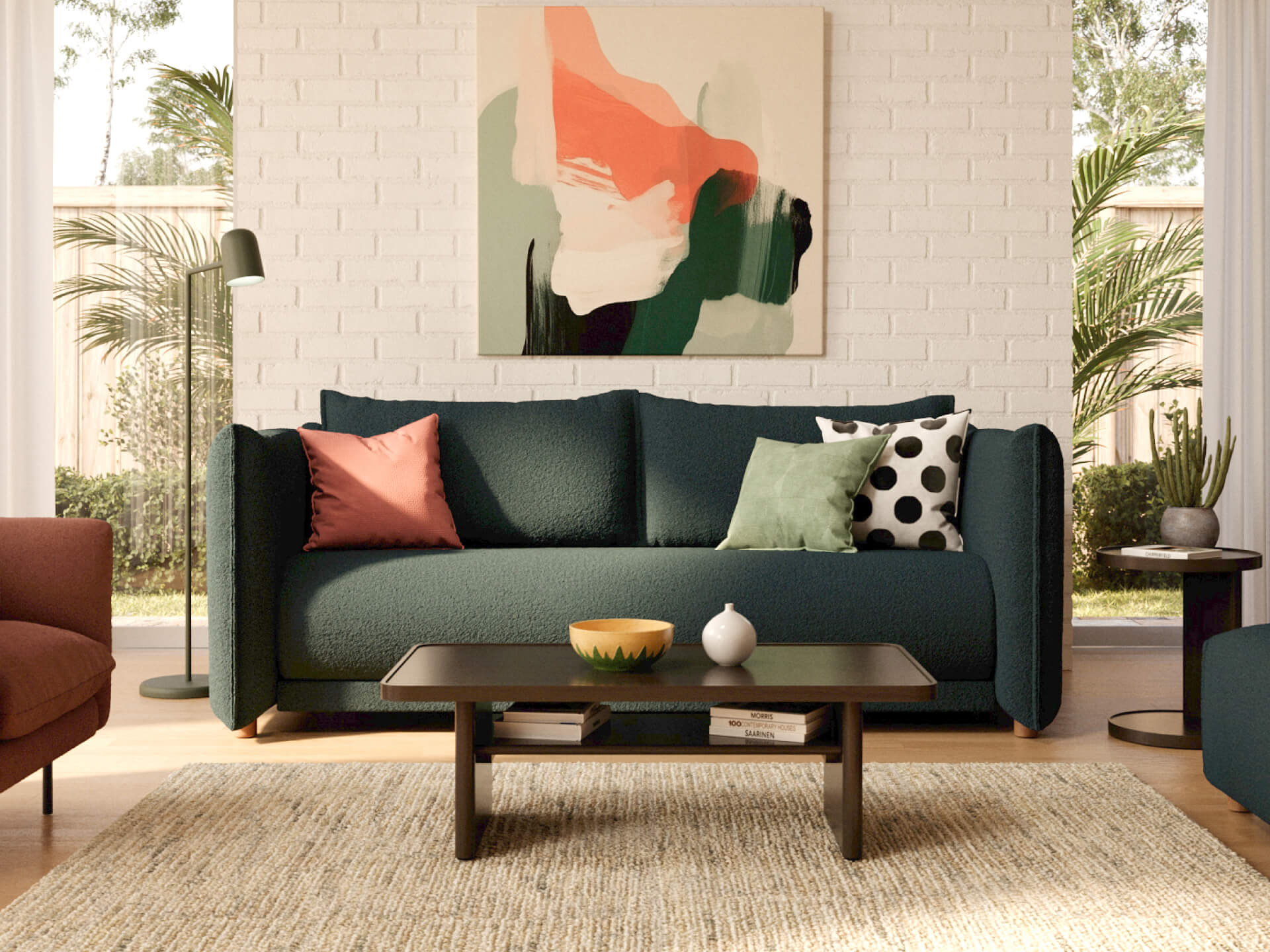 Byron Sofa Bed [3rd Gen] - 92" Queen / Aussie Moss (Luxe)