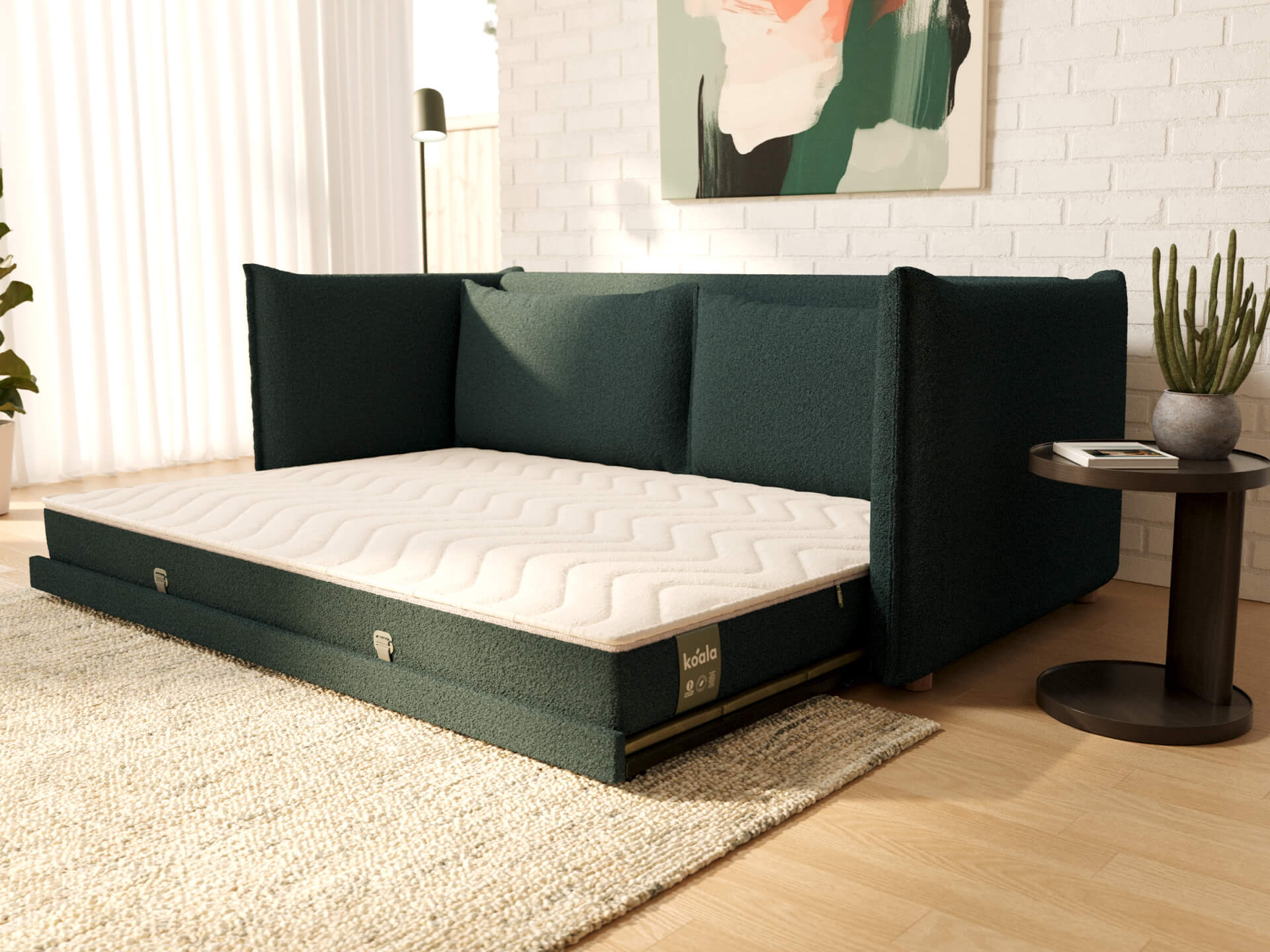 Byron Sofa Bed [3rd Gen] - 92" Queen / Aussie Moss (Luxe)