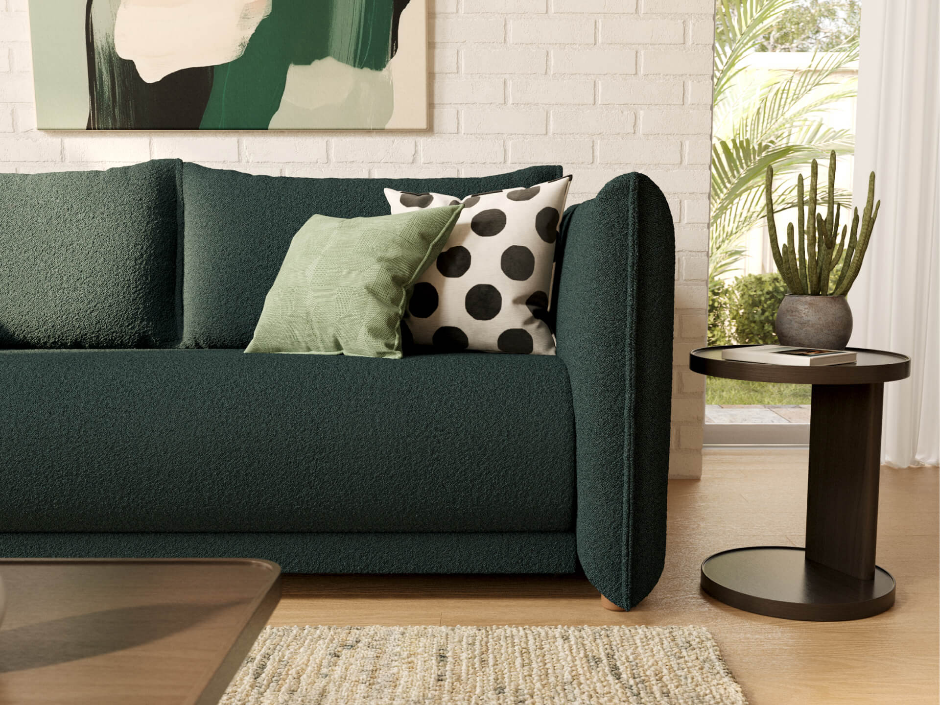 Byron Sofa Bed [3rd Gen] - 92" Queen / Aussie Moss (Luxe)