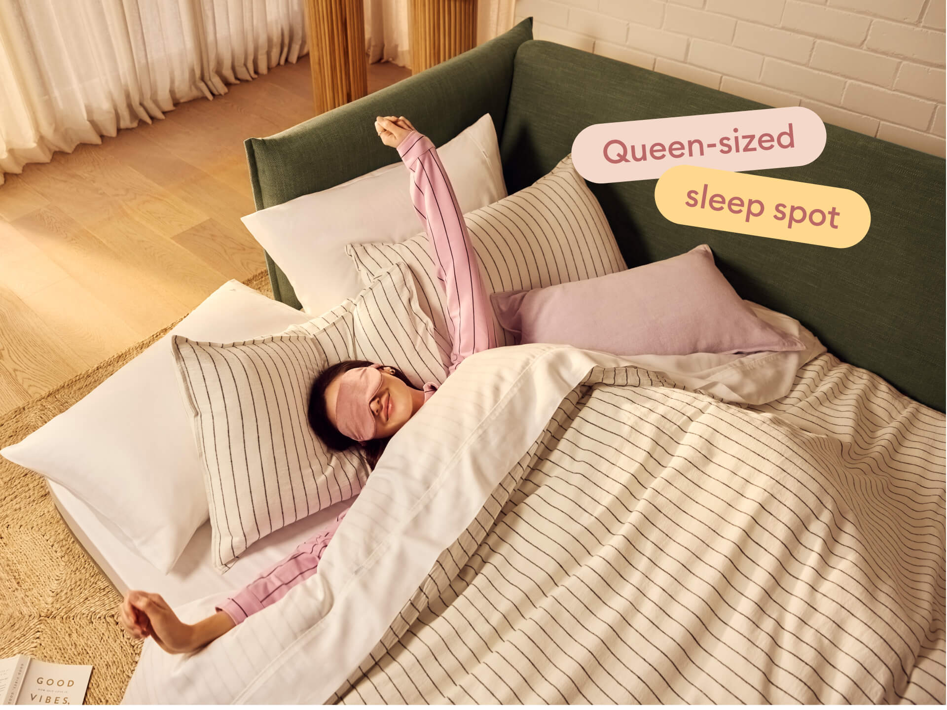 Byron Sofa Bed [3rd Gen] - 92" Queen / Forest Walk