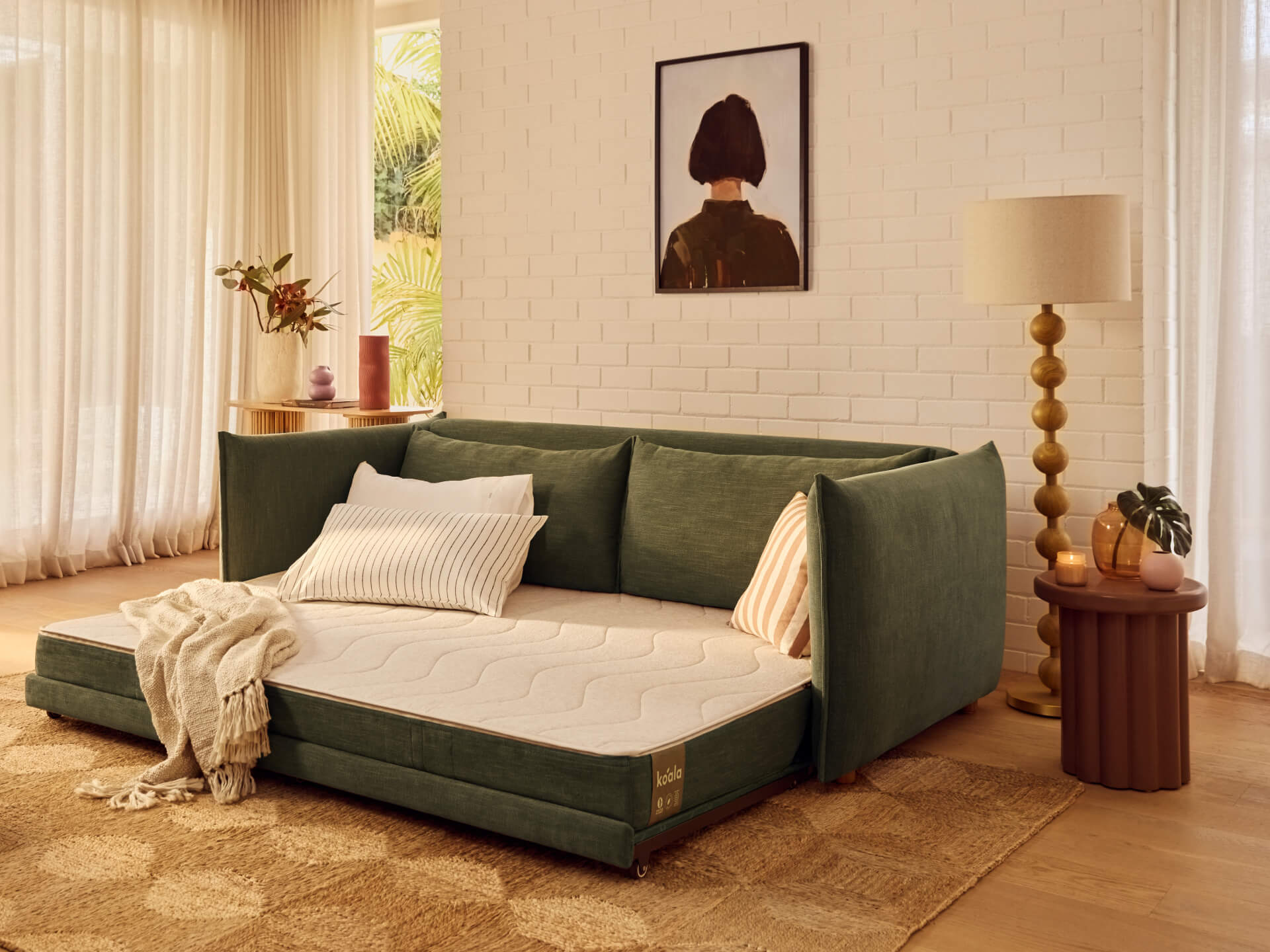 Byron Sofa Bed [3rd Gen] - 92" Queen / Forest Walk