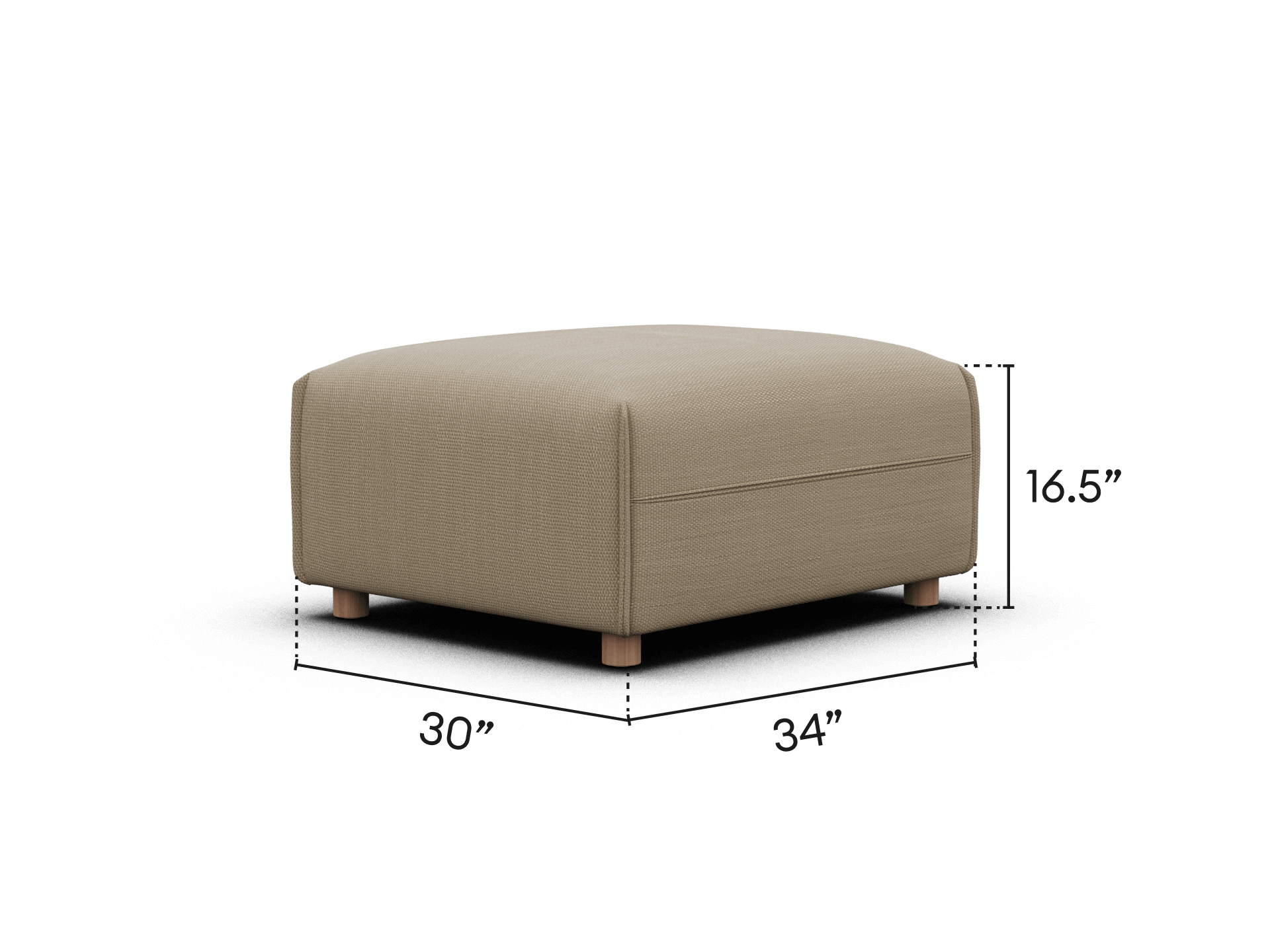 Byron Sofa Bed Ottoman [3rd Gen] - Lunar Glow