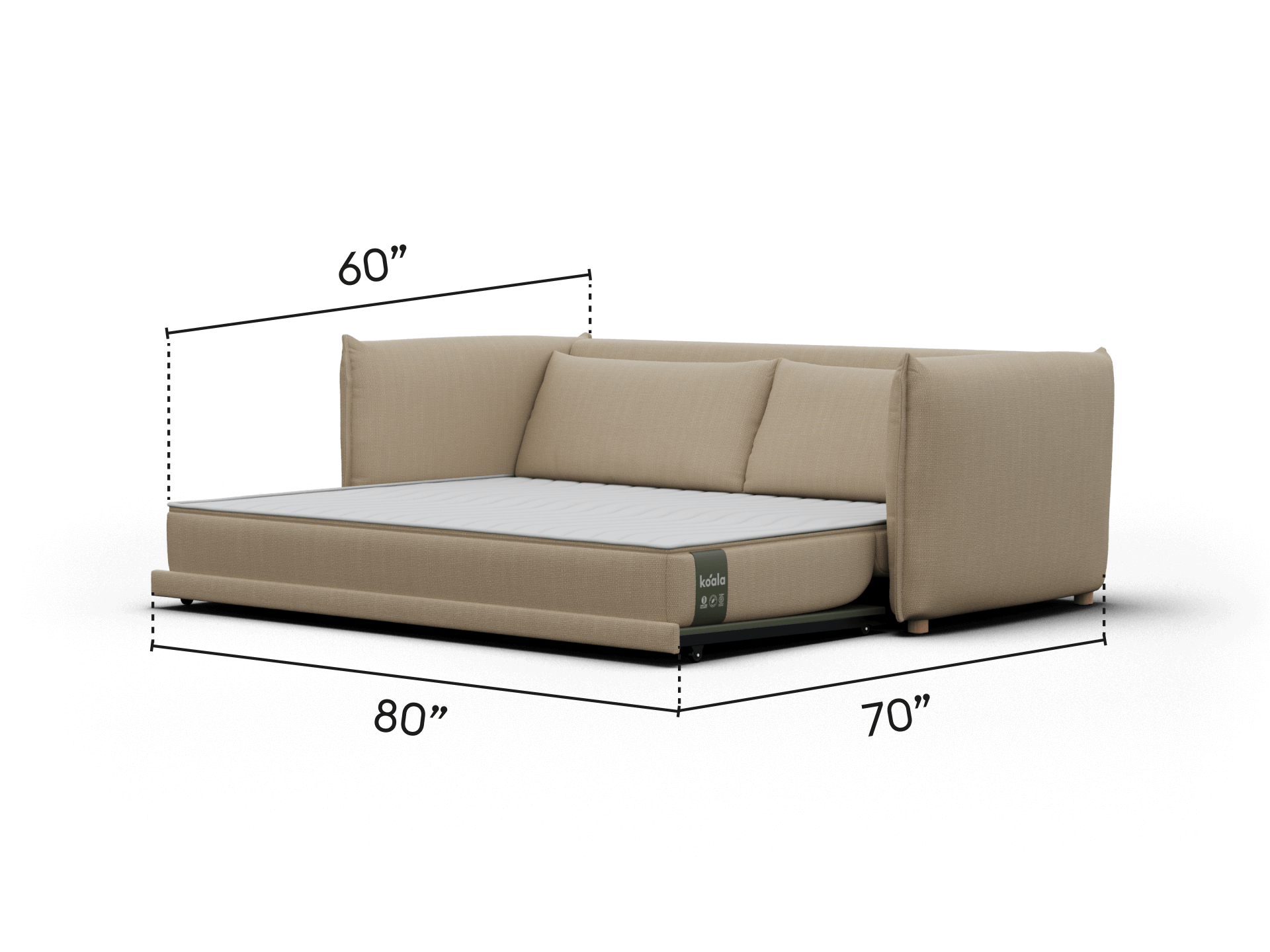 Byron Sofa Bed [3rd Gen] - 92" Queen / Lunar Glow