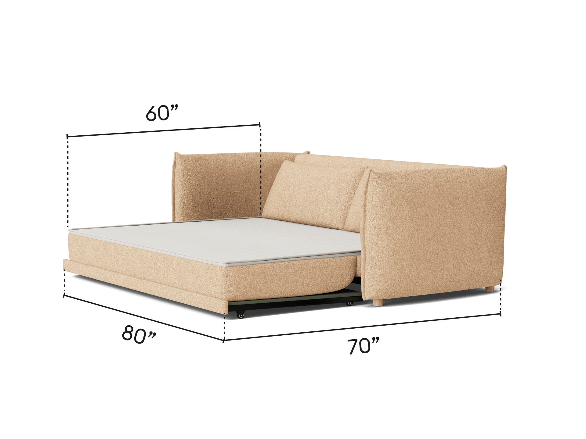 Byron Sofa Bed [3rd Gen] - 92" Queen / Sand Bank (Luxe)