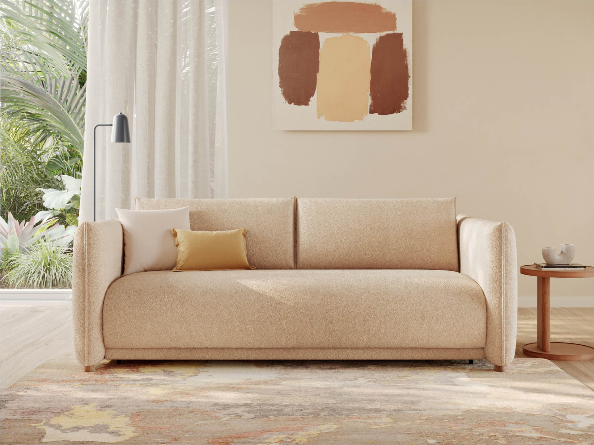 Byron Sofa Bed - 92" Queen / Sandbank (Luxe)