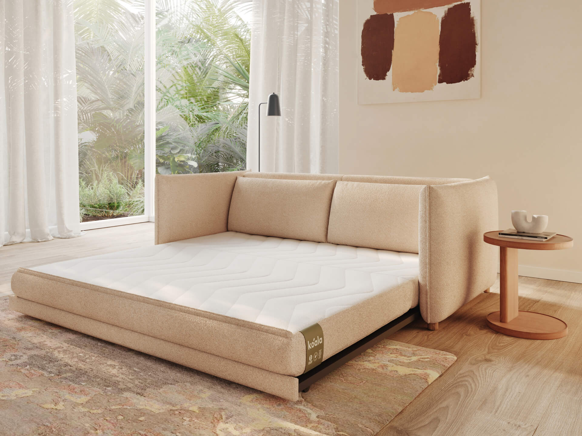 Byron Sofa Bed - 92" Queen / Sandbank (Luxe)