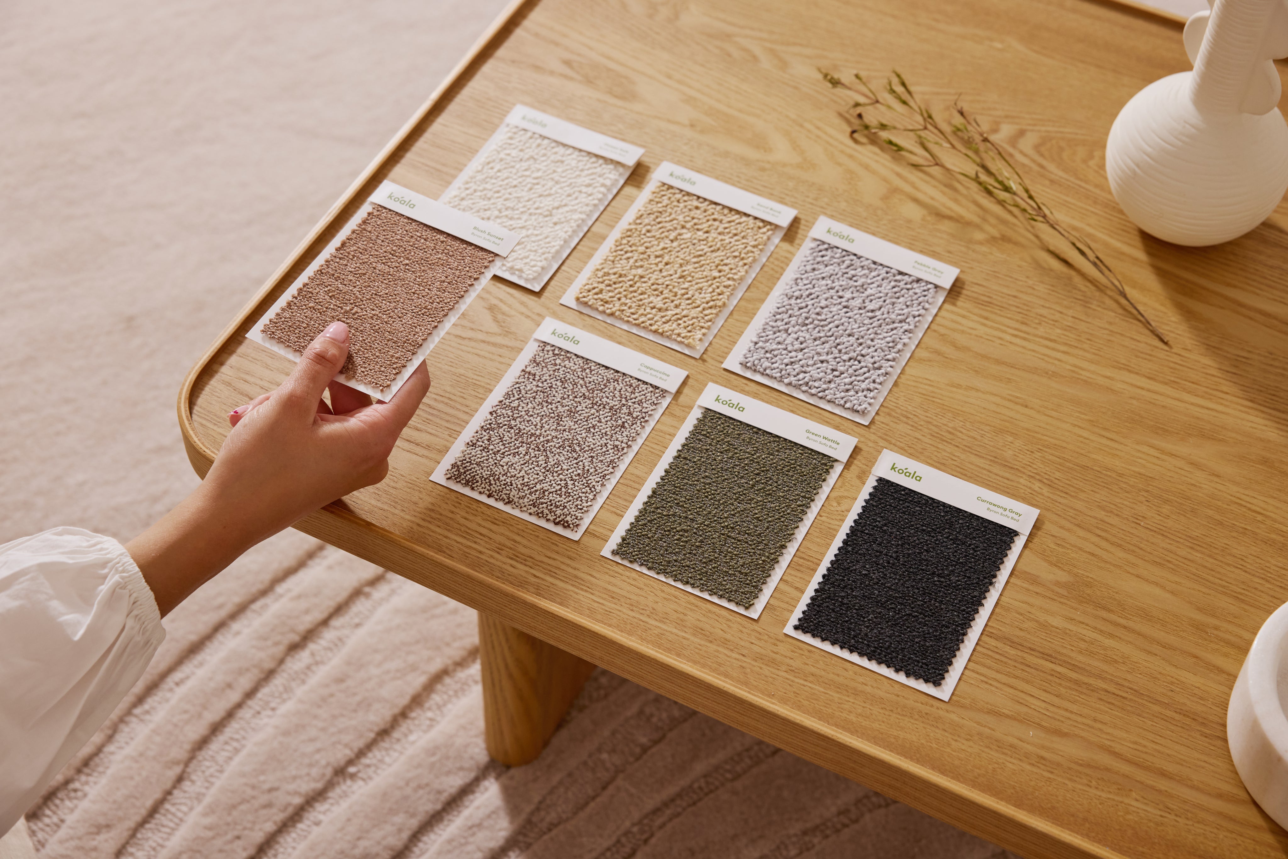 Byron Sofa Bed Fabric Samples - All colors