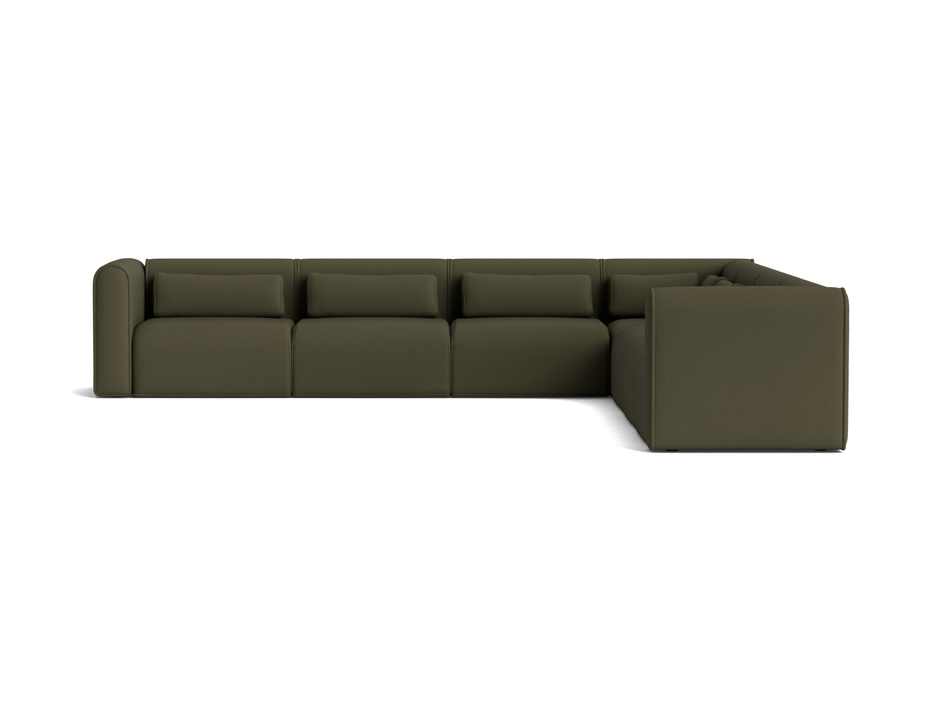 Bangalow Modular Sofa - Corner / 10-Seater / Green Wattle