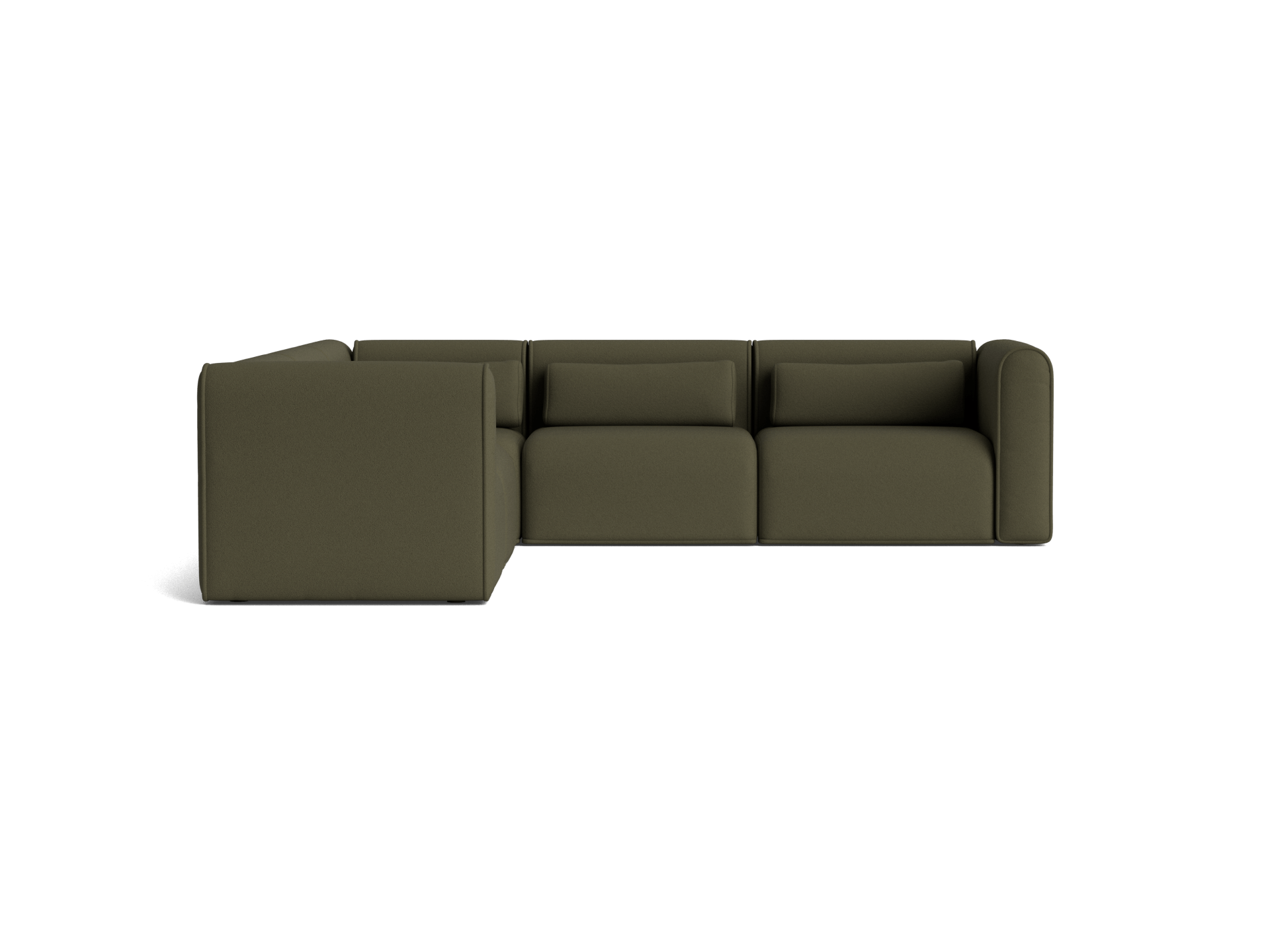 Bangalow Modular Sofa - Corner / 7-Seater / Green Wattle