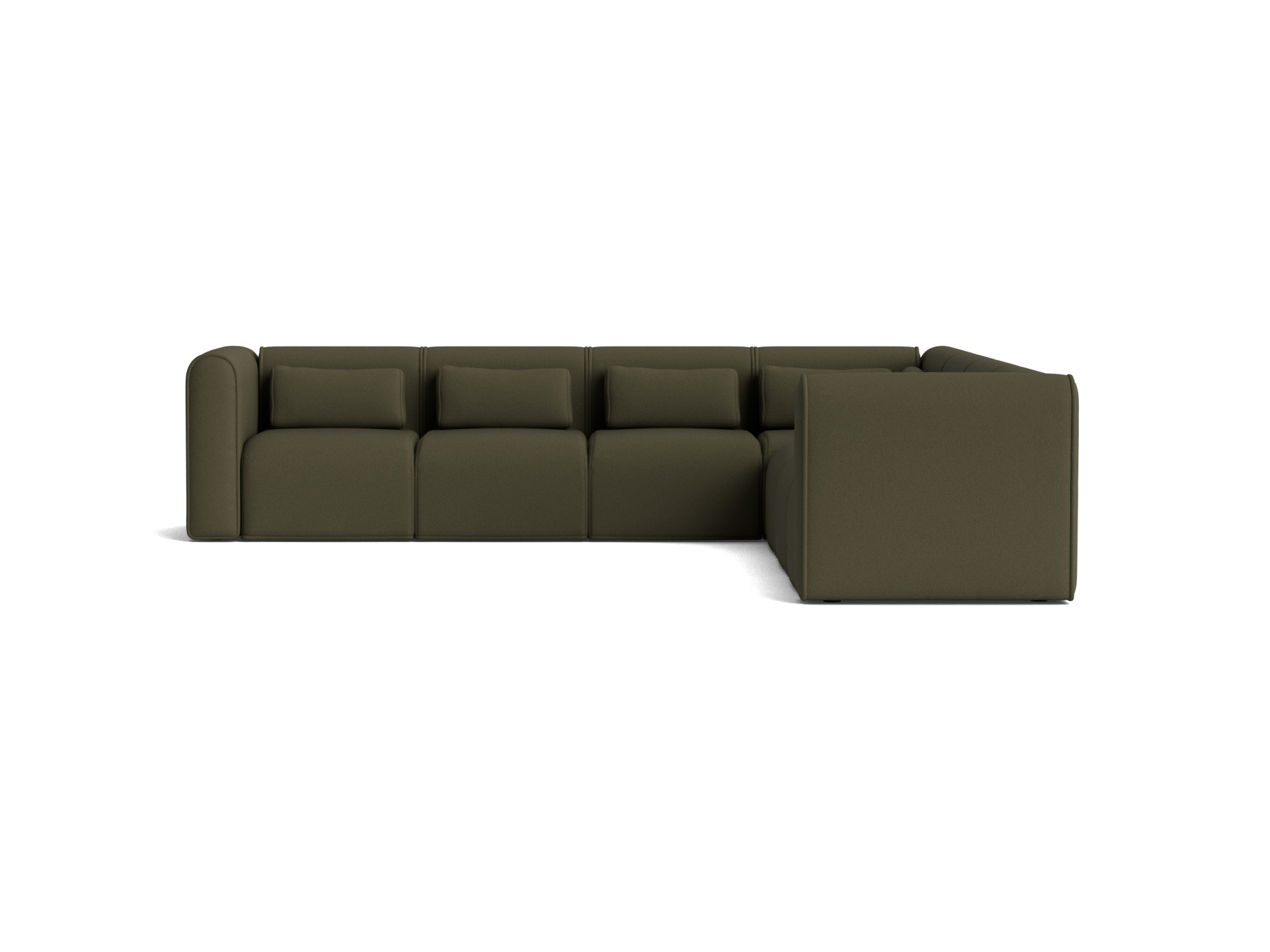 Bangalow Modular Sofa - Corner / 8-Seater / Green Wattle