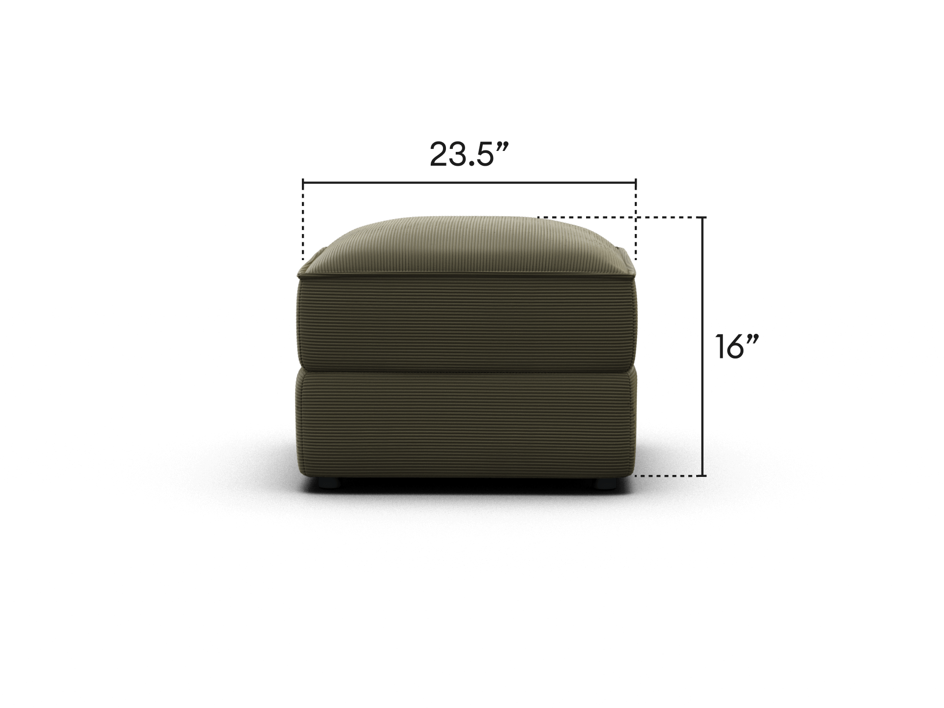 Koala Sofa Bed Ottoman [4th Gen] - Coastal Moss Corduroy