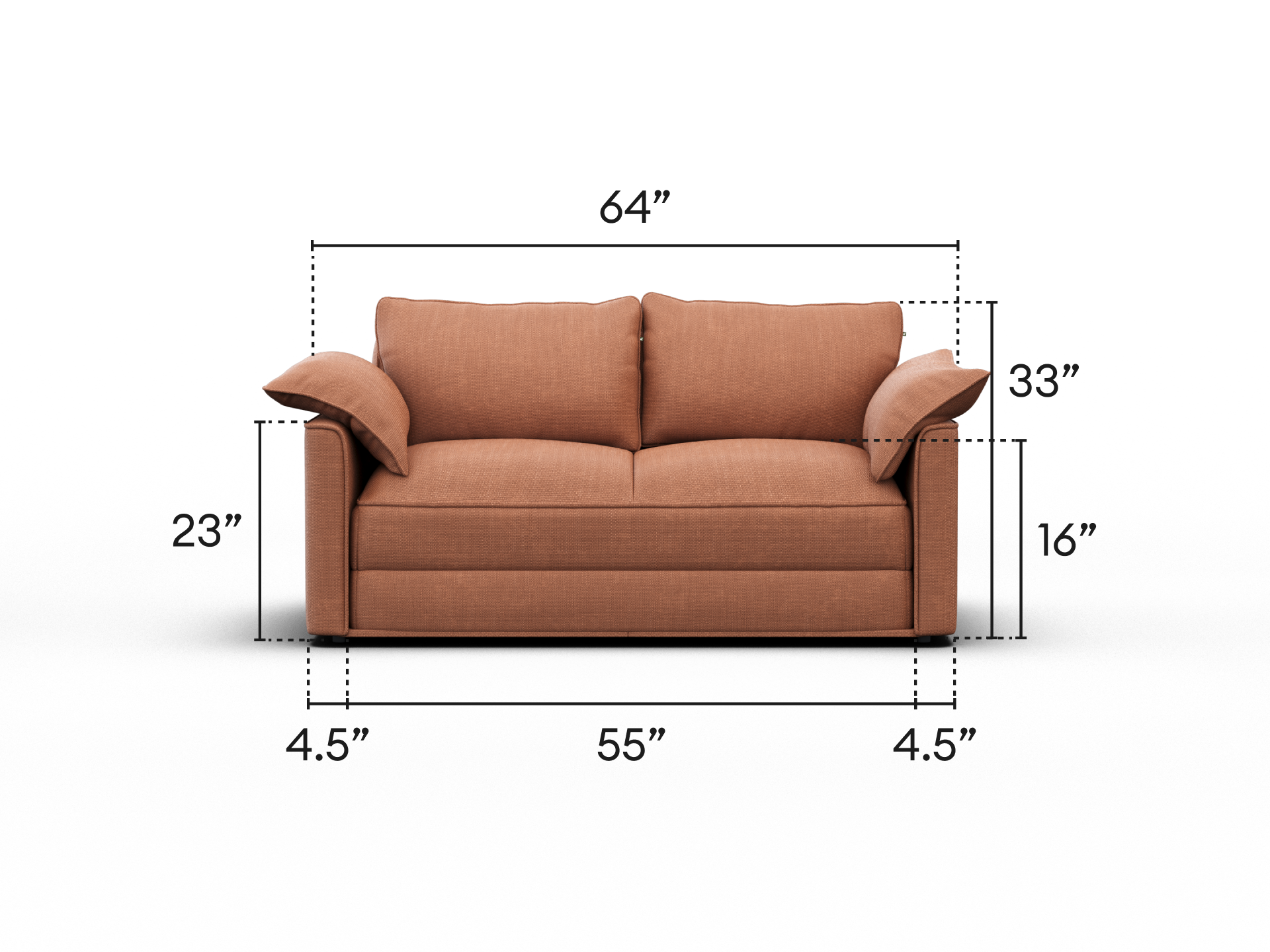 Koala Sofa Bed [4th Gen] - 64" Full / Cinnamon Sky