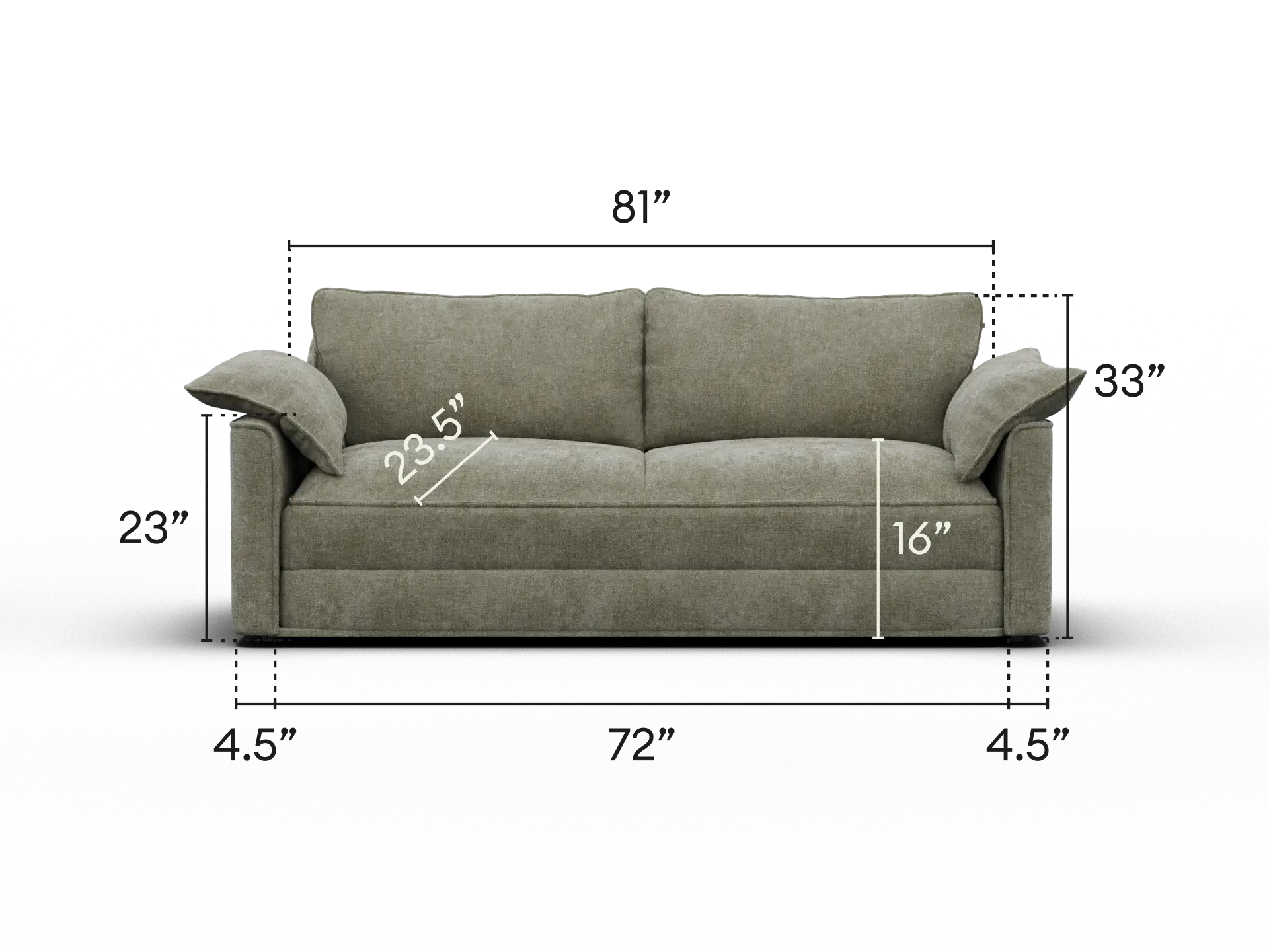 Koala Sofa Bed [4th Gen] - 81" King / Forest Dawn (Luxe)