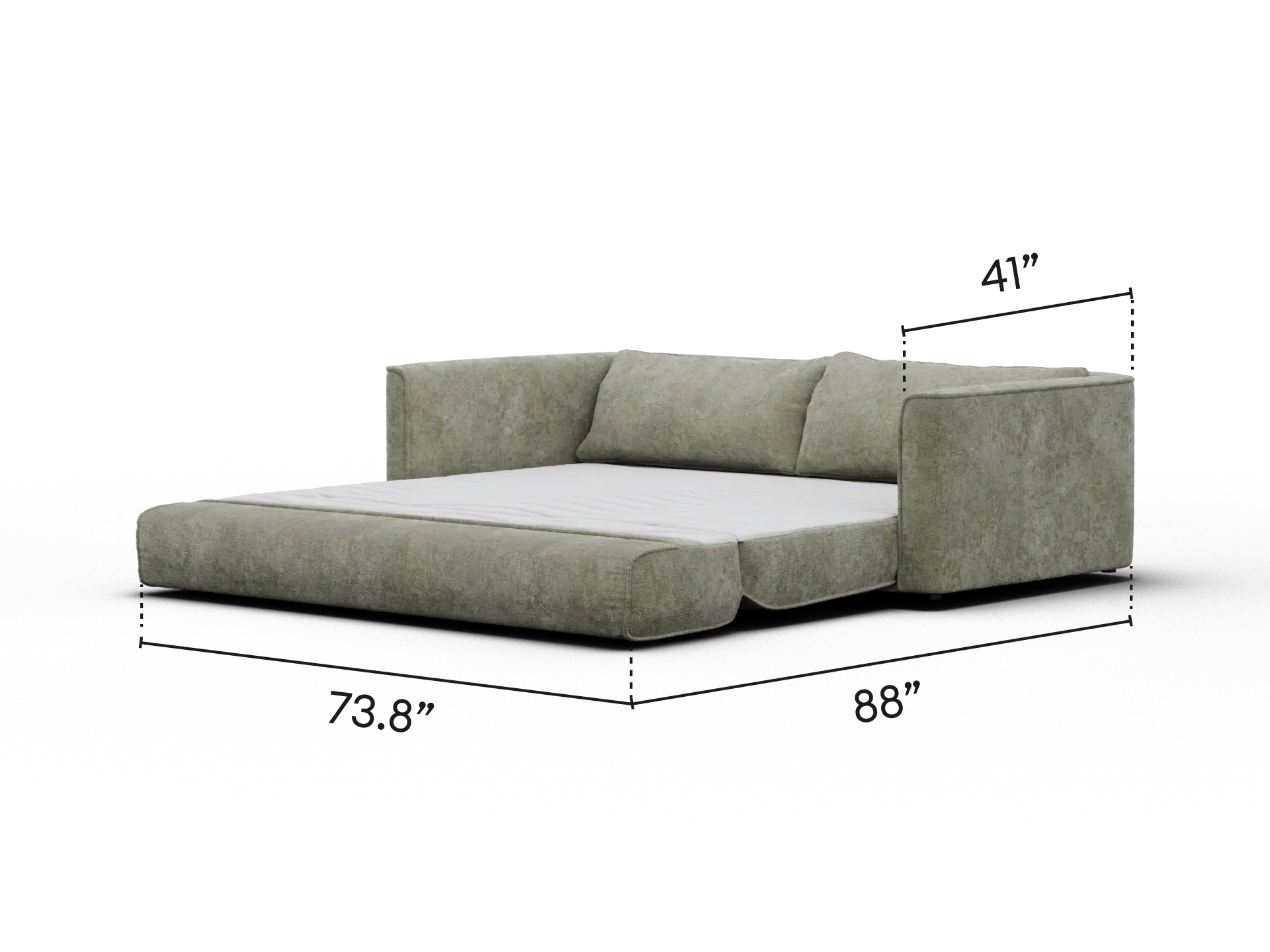 Koala Sofa Bed [4th Gen] - 81" King / Forest Dawn (Luxe)