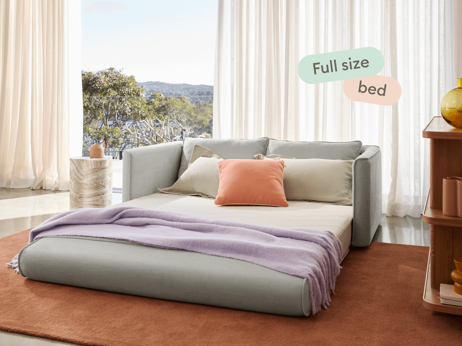 Koala Sofa Bed [4th Gen] - 64" Full / Morning Fog