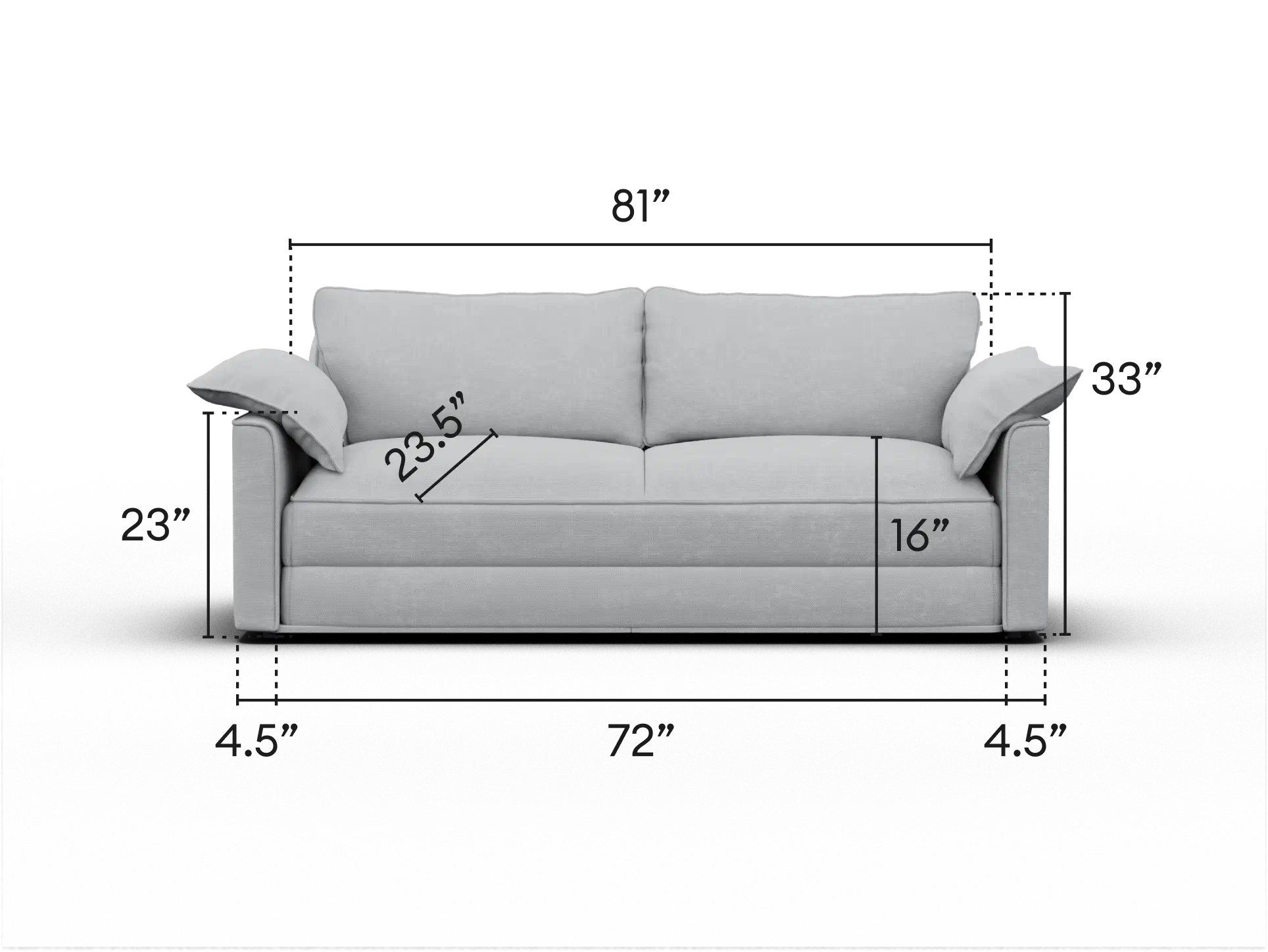 Koala Sofa Bed [4th Gen] - 81" King / Morning Fog