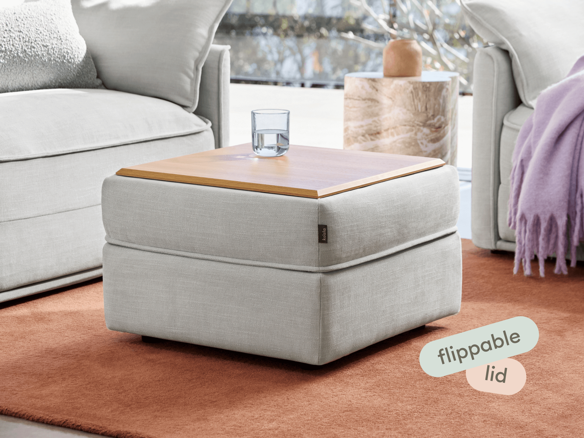 Koala Sofa Bed Ottoman [4th Gen] - Morning Fog