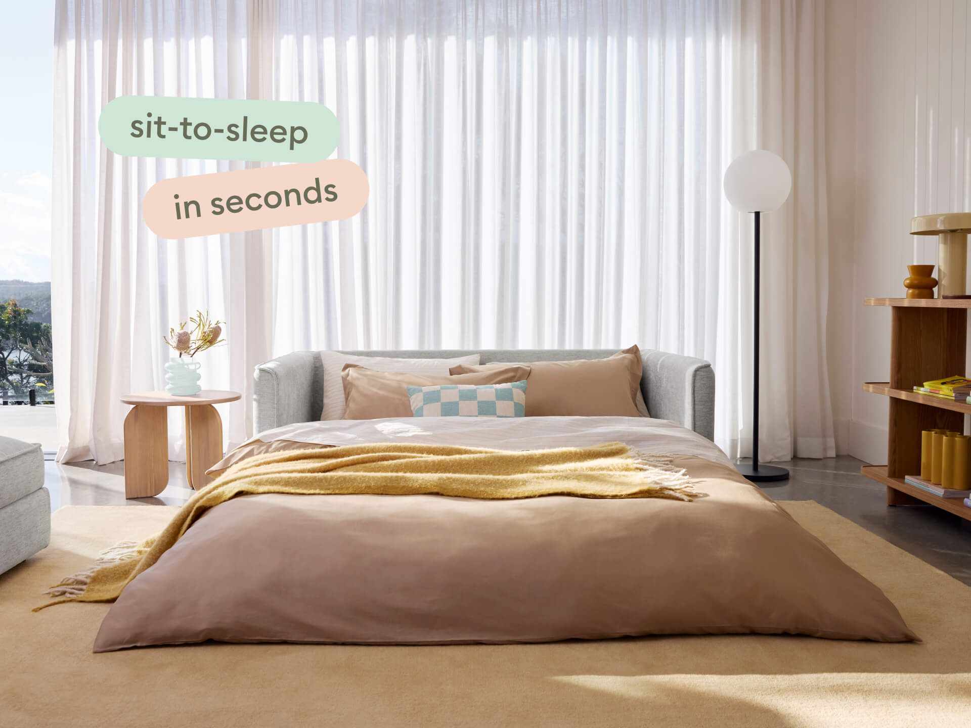 Koala Sofa Bed [4th Gen] - 64" Full / Moonlit Silver