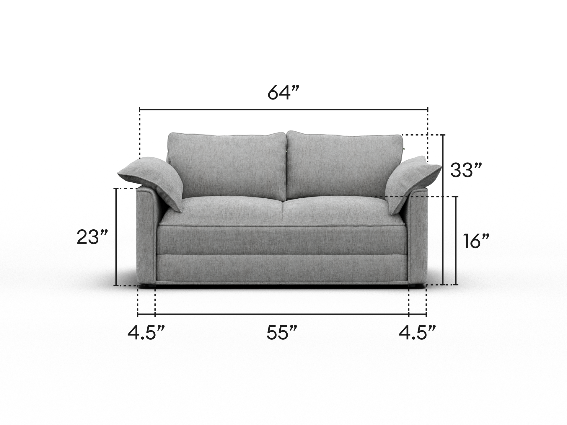 Koala Sofa Bed [4th Gen] - 64" Full / Moonlit Silver