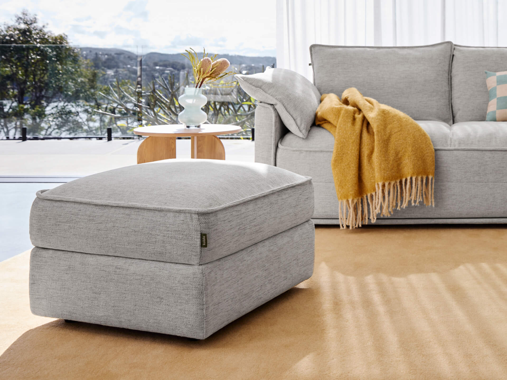 Koala Sofa Bed Ottoman [4th Gen] - Moonlit Silver