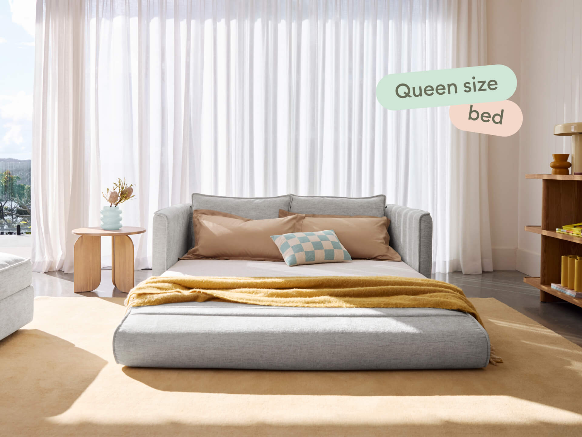 Koala Sofa Bed [4th Gen] - 70" Queen / Moonlit Silver