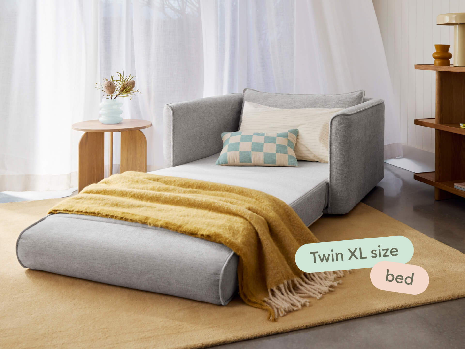 Koala Sofa Bed [4th Gen] - 46" Twin XL / Moonlit Silver