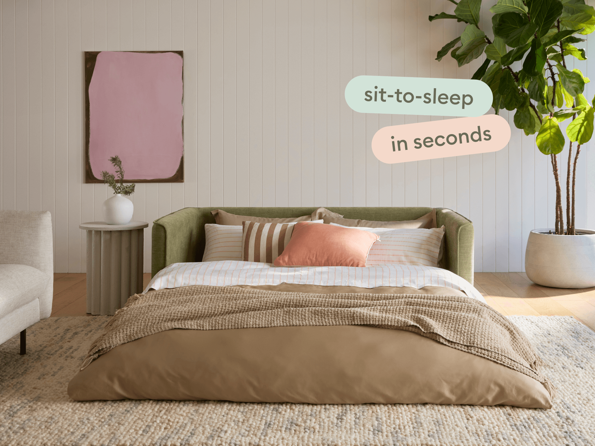 Koala Sofa Bed [4th Gen] - 64" Full / Olive Butter