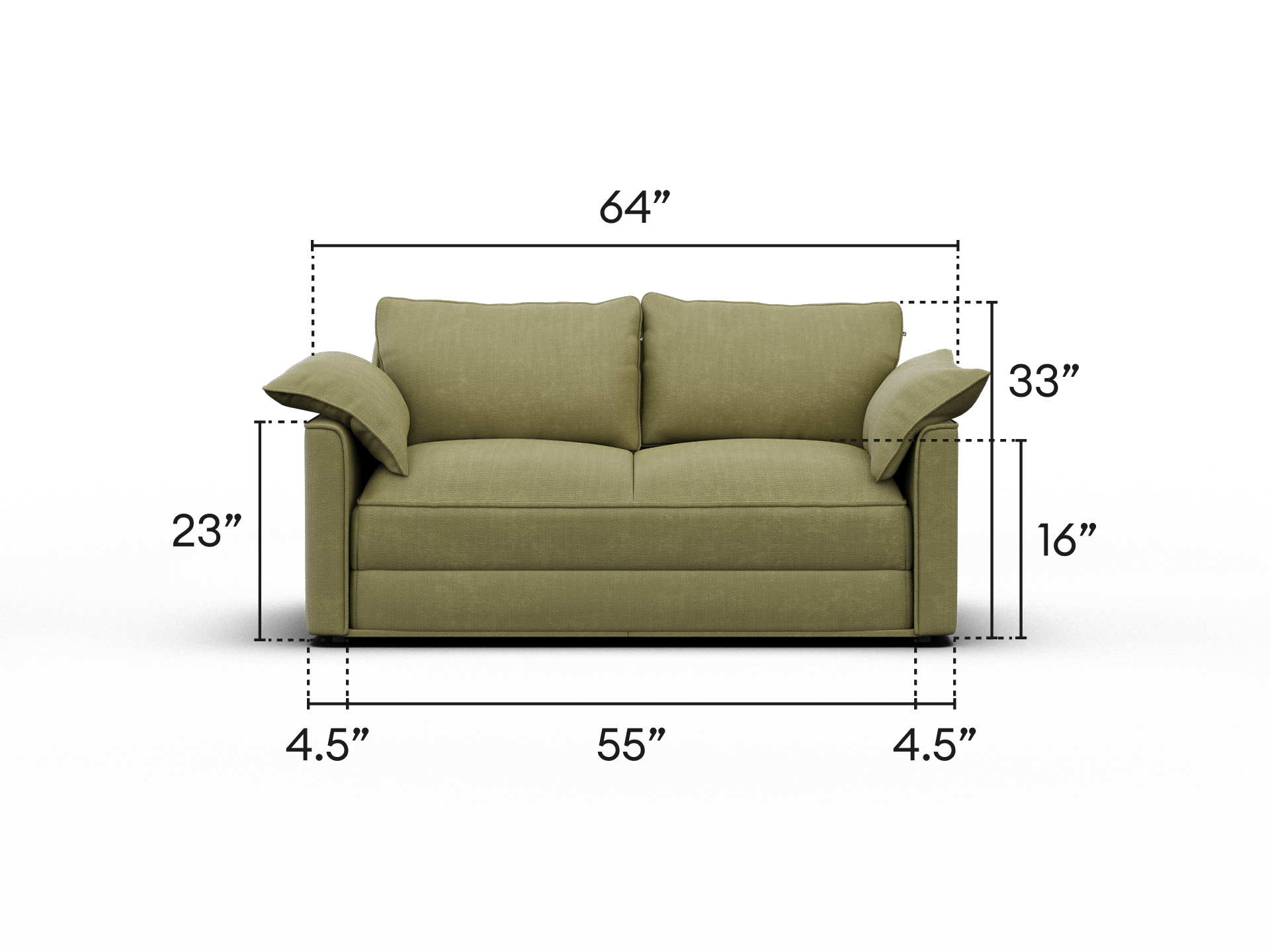 Koala Sofa Bed [4th Gen] - 64" Full / Olive Butter