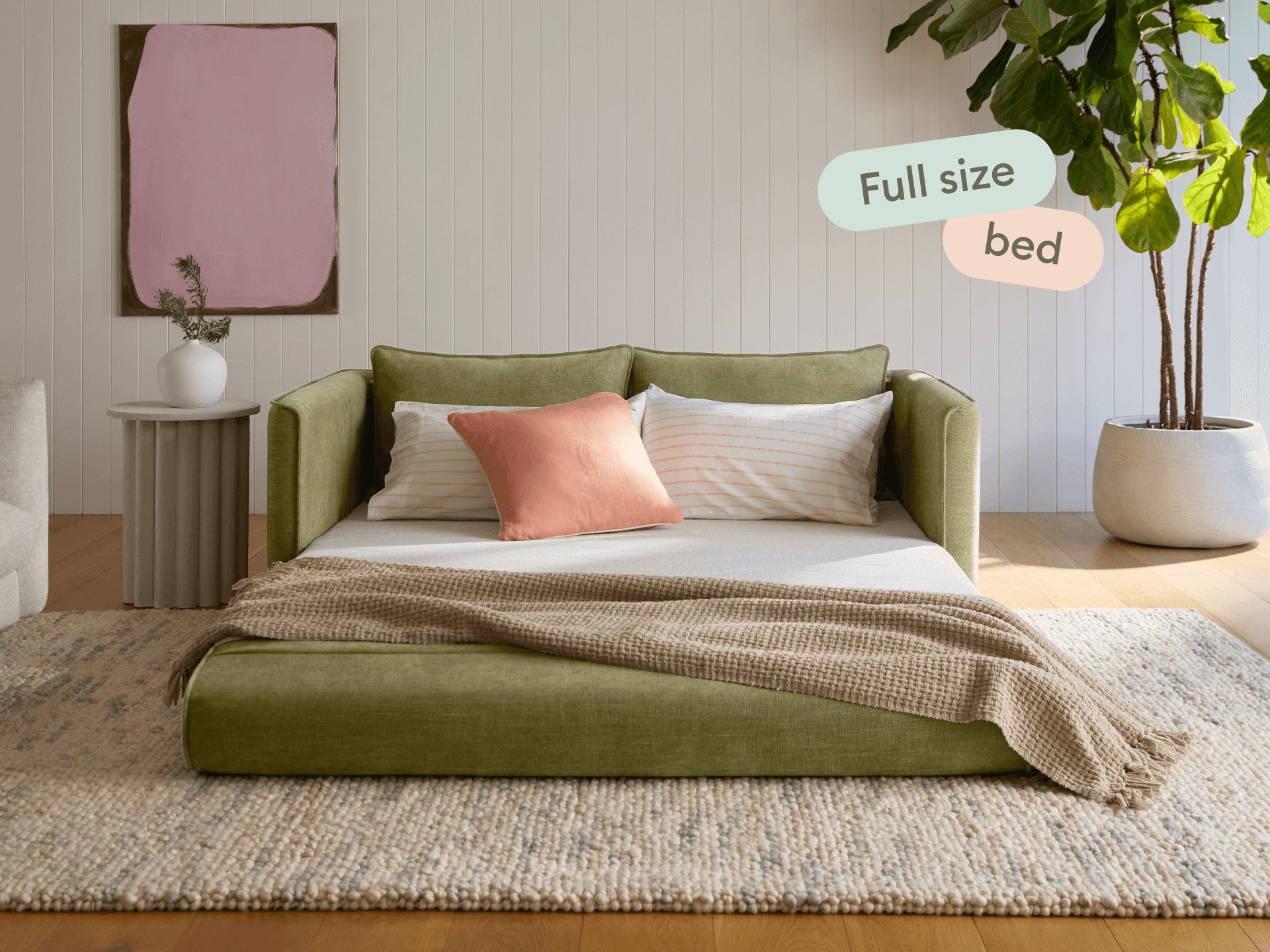 Koala Sofa Bed [4th Gen] - 64" Full / Olive Butter