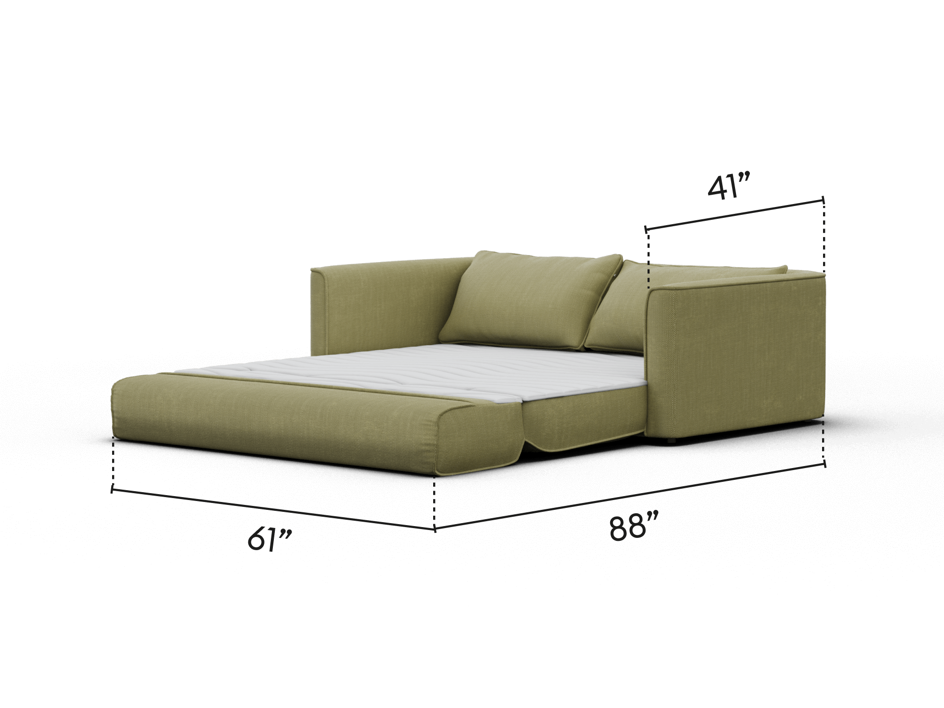Koala Sofa Bed [4th Gen] - 70" Queen / Olive Butter