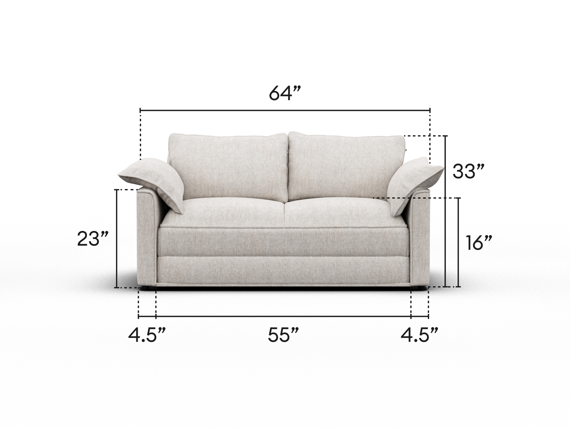 Koala Sofa Bed [4th Gen] - 64" Full / Silver Sand
