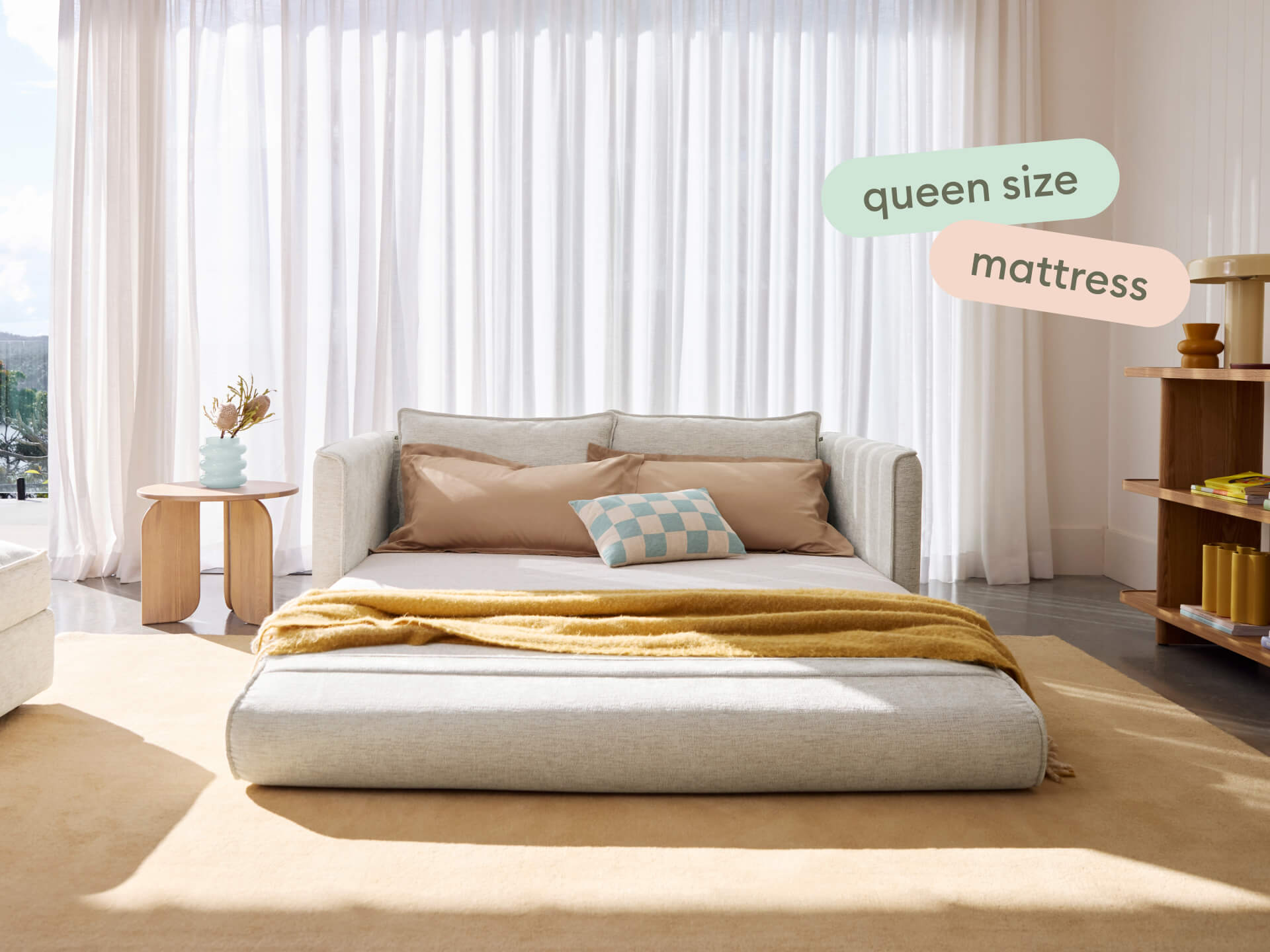 Koala Sofa Bed [4th Gen] - 70" Queen / Silver Sand