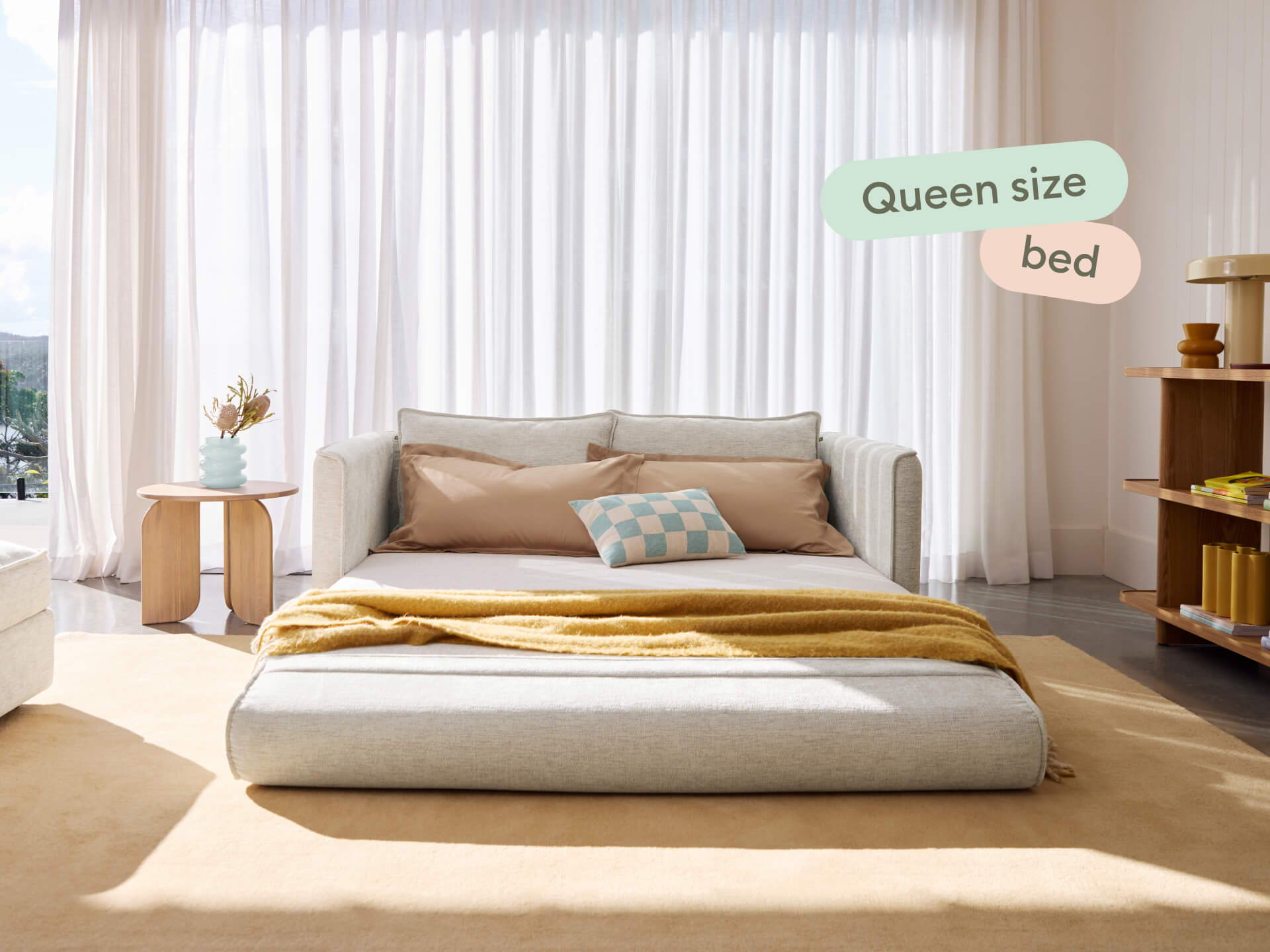 Koala Sofa Bed [4th Gen] - 70" Queen / Silver Sand