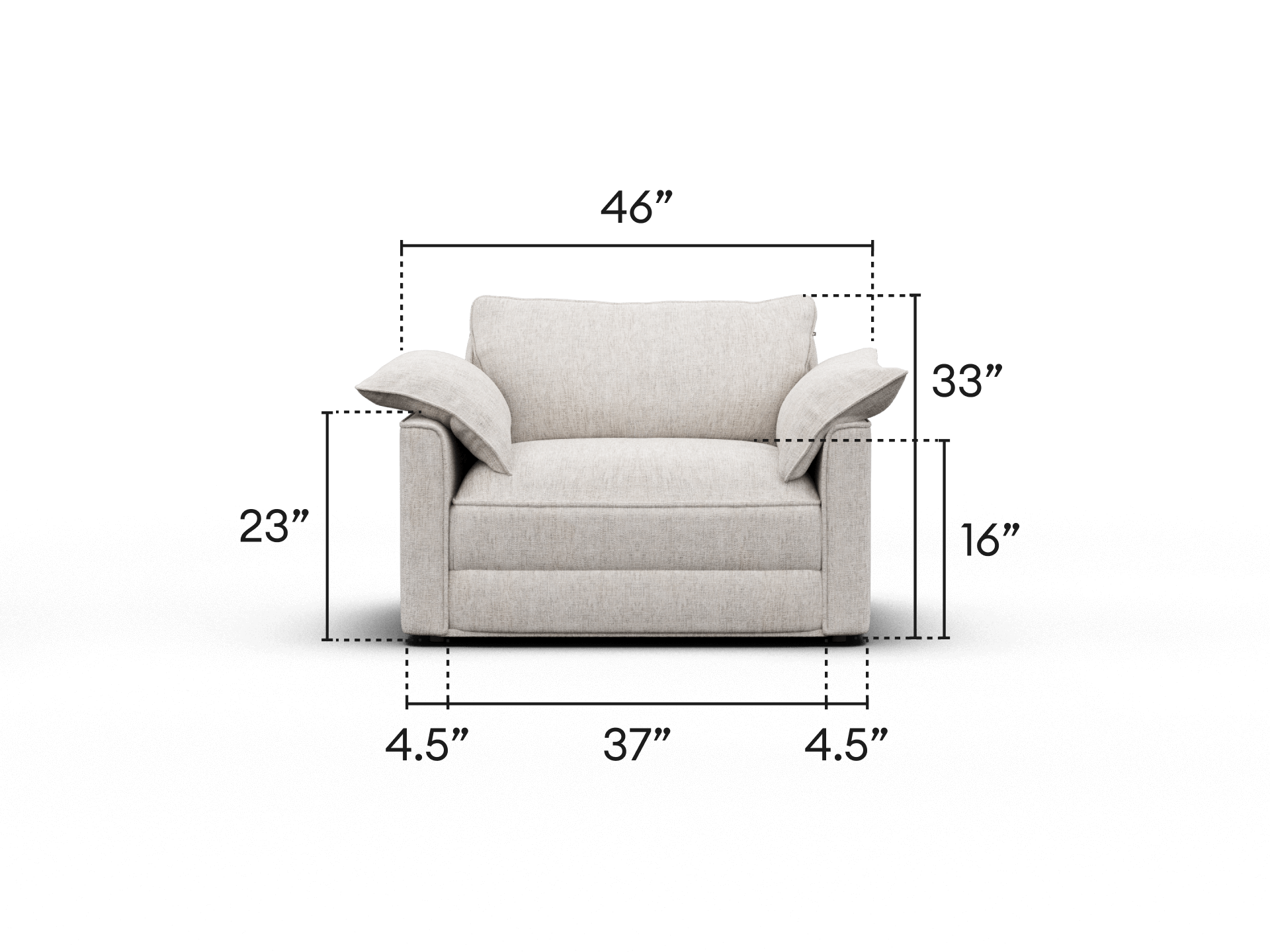 Koala Sofa Bed [4th Gen] - 46" Twin XL / Silver Sand