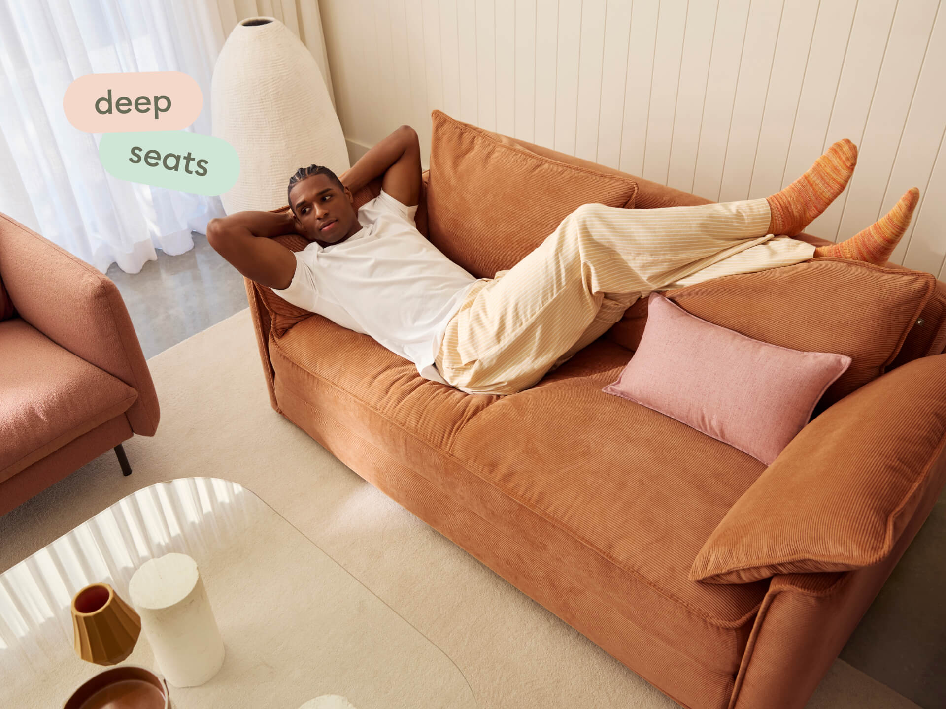 Koala Sofa Bed [4th Gen] - 64" Full / Sand Stone Cord