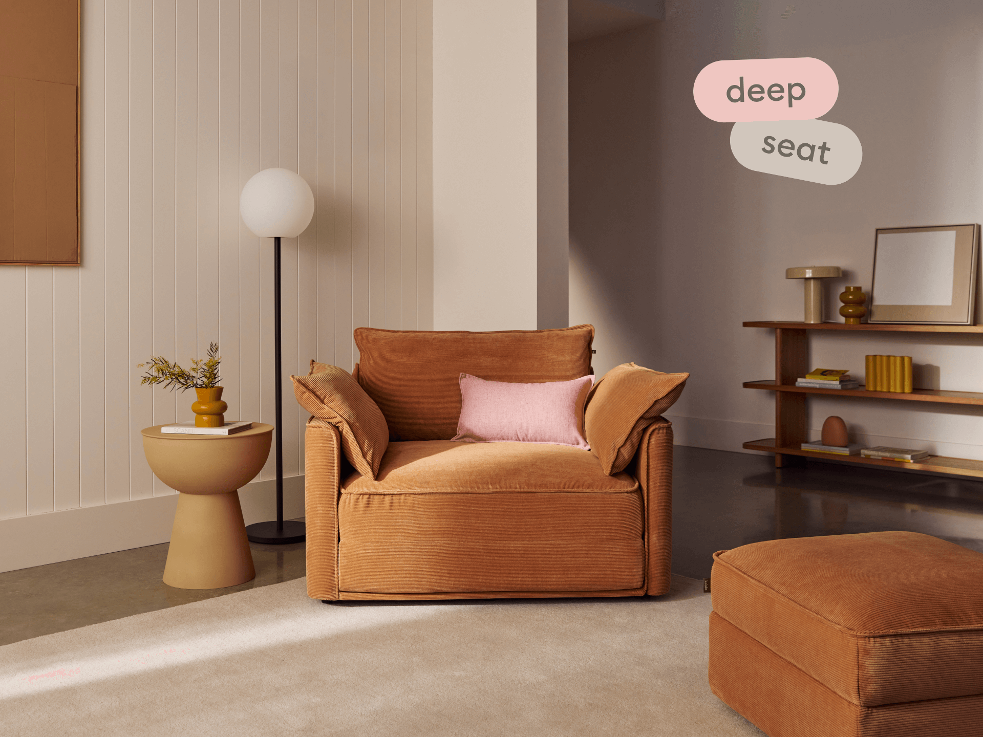 Koala Sofa Bed [4th Gen] - 46" Twin XL / Sand Stone Cord