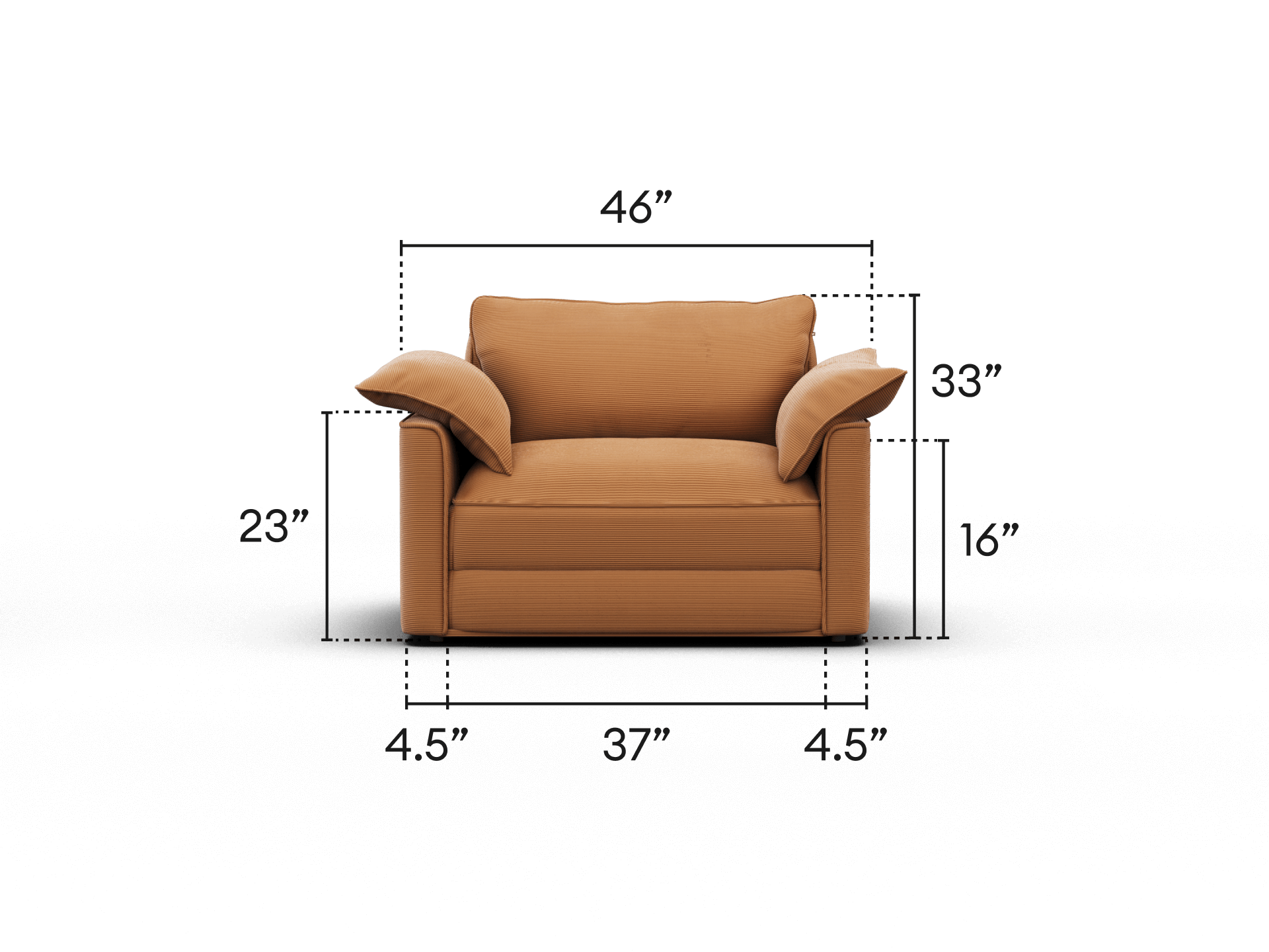 Koala Sofa Bed [4th Gen] - 46" Twin XL / Sand Stone Cord