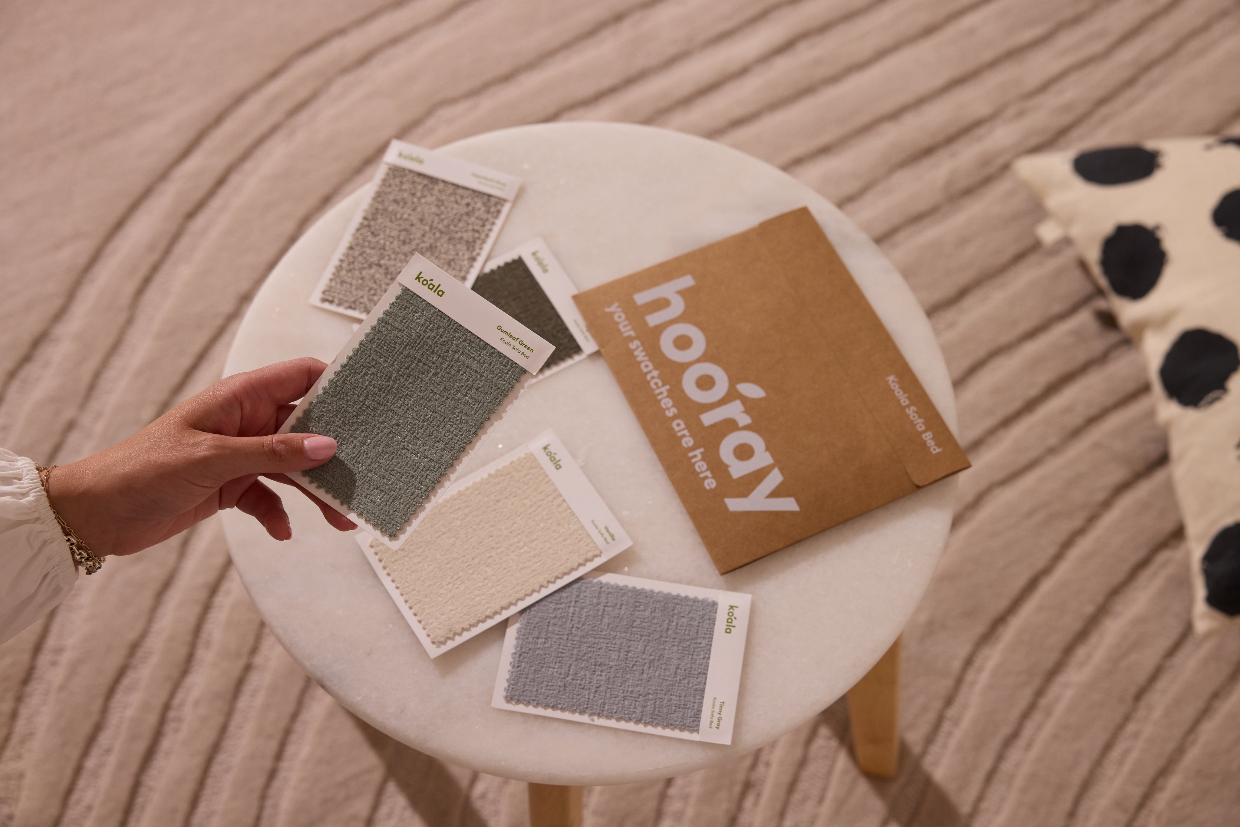 Koala Sofa Bed Fabric Samples - All colors