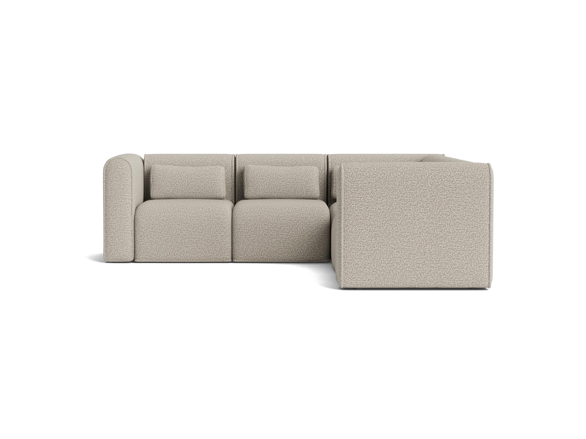 Bangalow Modular Sofa - Corner / 5-Seater / Limestone (Luxe)