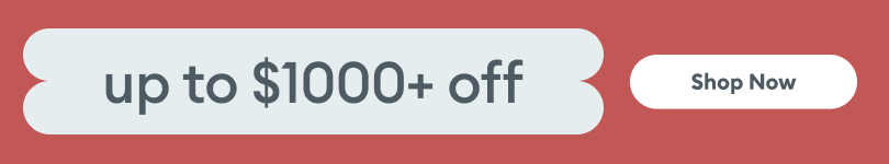 Koala Memorial Day Sale mobile halfway banner reading up to $1000+ off with Shop Now button