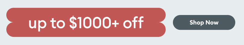 Promotional banner for Memorial Day Sale with text 'up to $1000+ off
