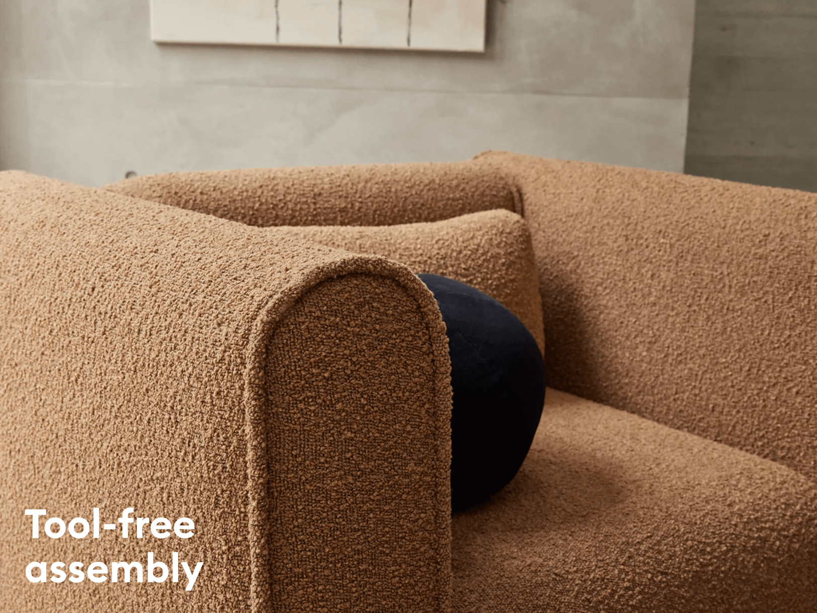 Bangalow Modular Armchair - 1-Seater / Sand Dune (Luxe)